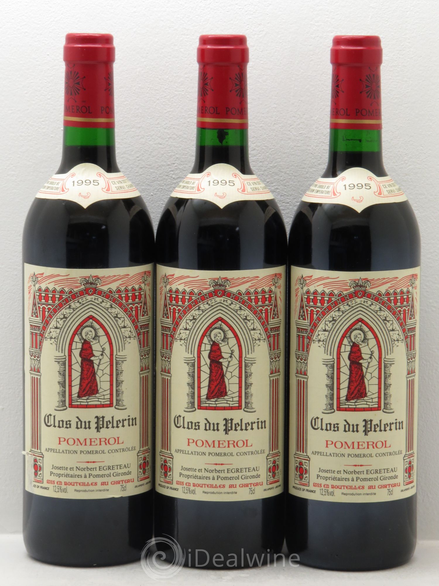 Clos du Pèlerin (sans prix de réserve) 1995 - Lot de 3 bouteilles - 0