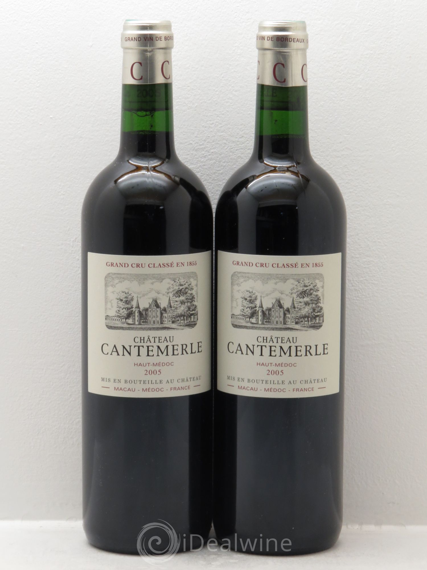 Château Cantemerle 5ème Grand Cru Classé 2005 - Lot de 2 bouteilles - 0