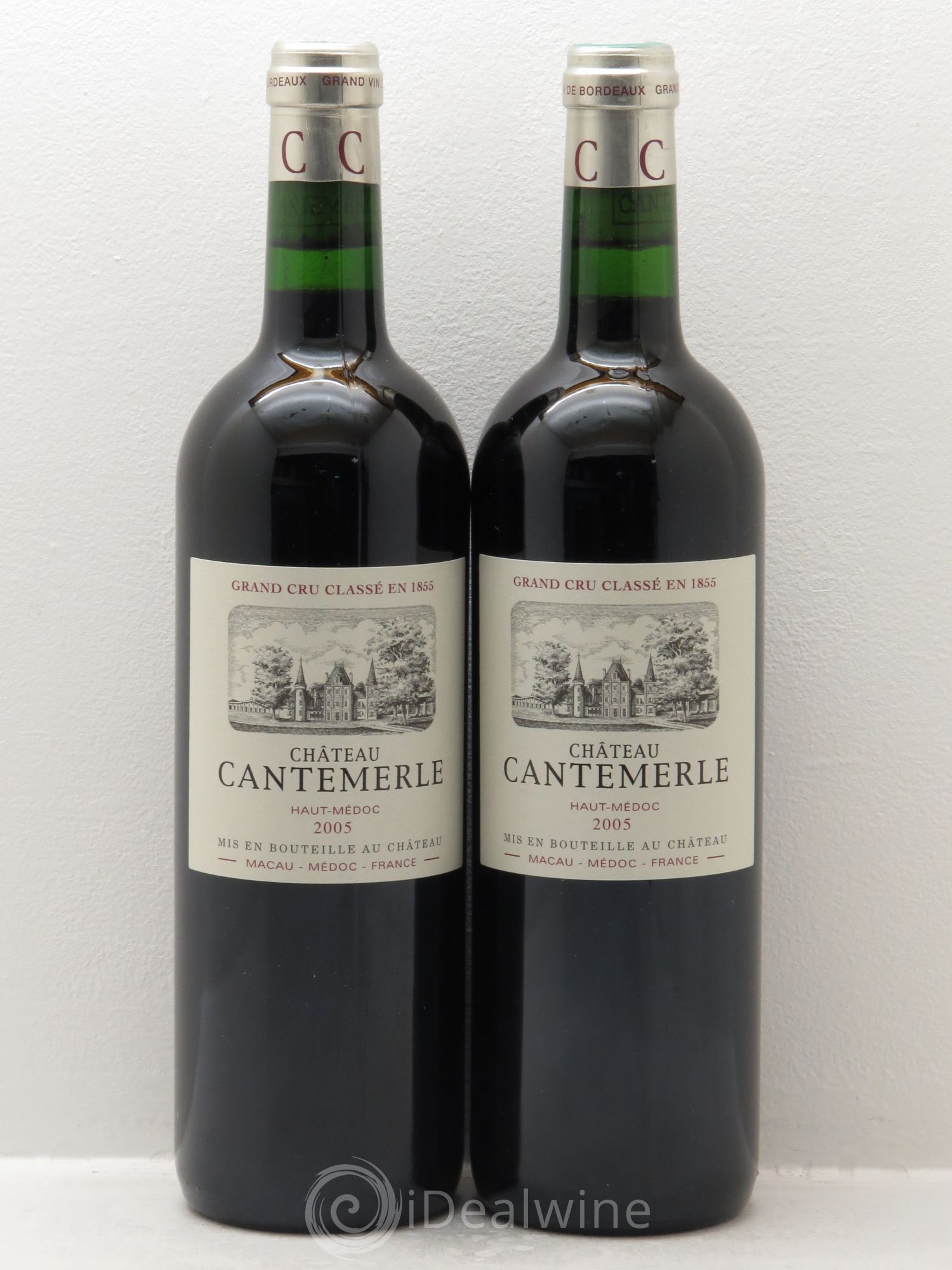 Château Cantemerle 5ème Grand Cru Classé (sans prix de réserve) 2005 - Lot de 2 bouteilles - 0