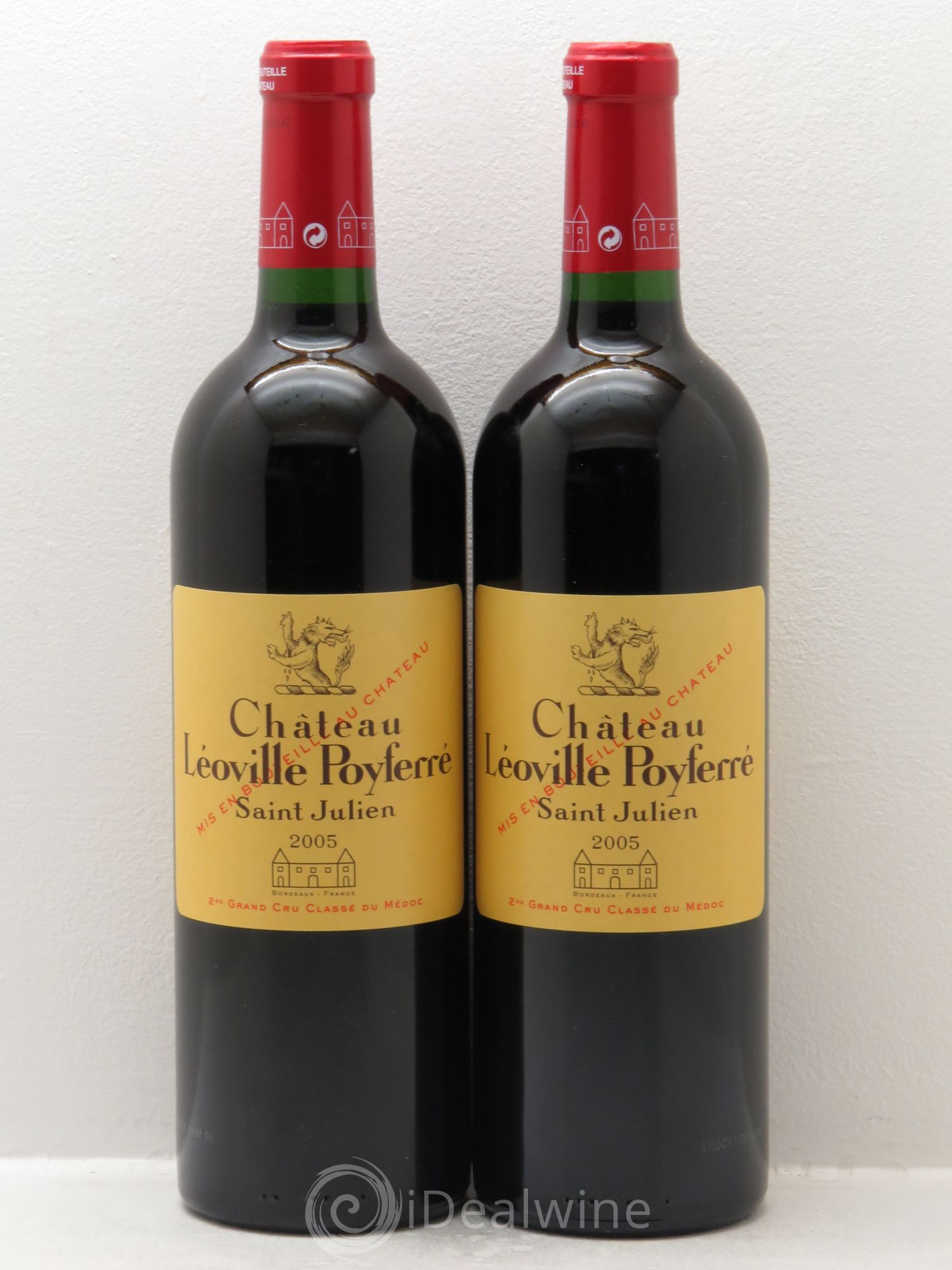 Château Léoville Poyferré 2ème Grand Cru Classé 2005 - Lot de 2 bouteilles - 0