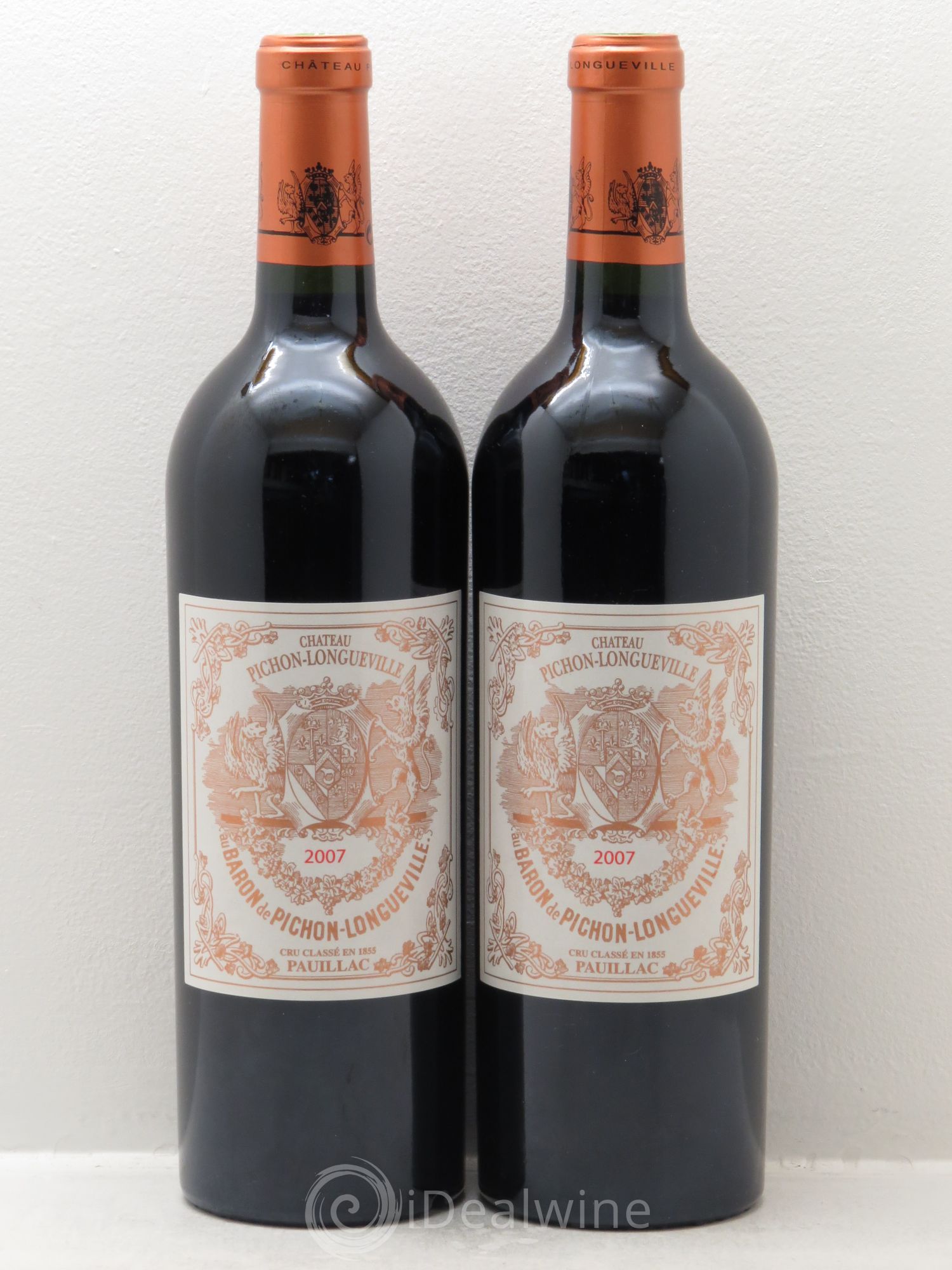 Pichon Longueville Baron 2ème Grand Cru Classé 2007 - Lot de 2 bouteilles - 0