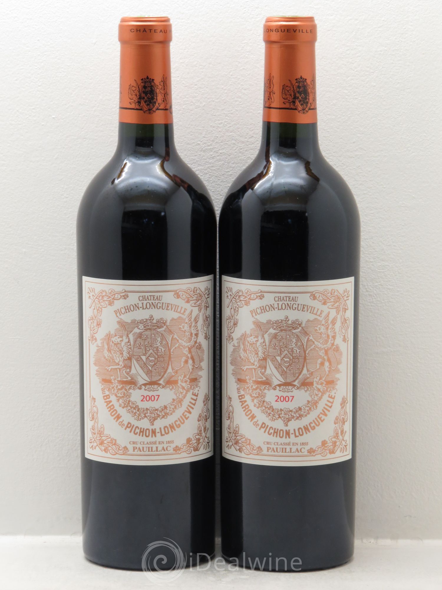 Pichon Longueville Baron 2ème Grand Cru Classé 2007 - Lot de 2 bouteilles - 0