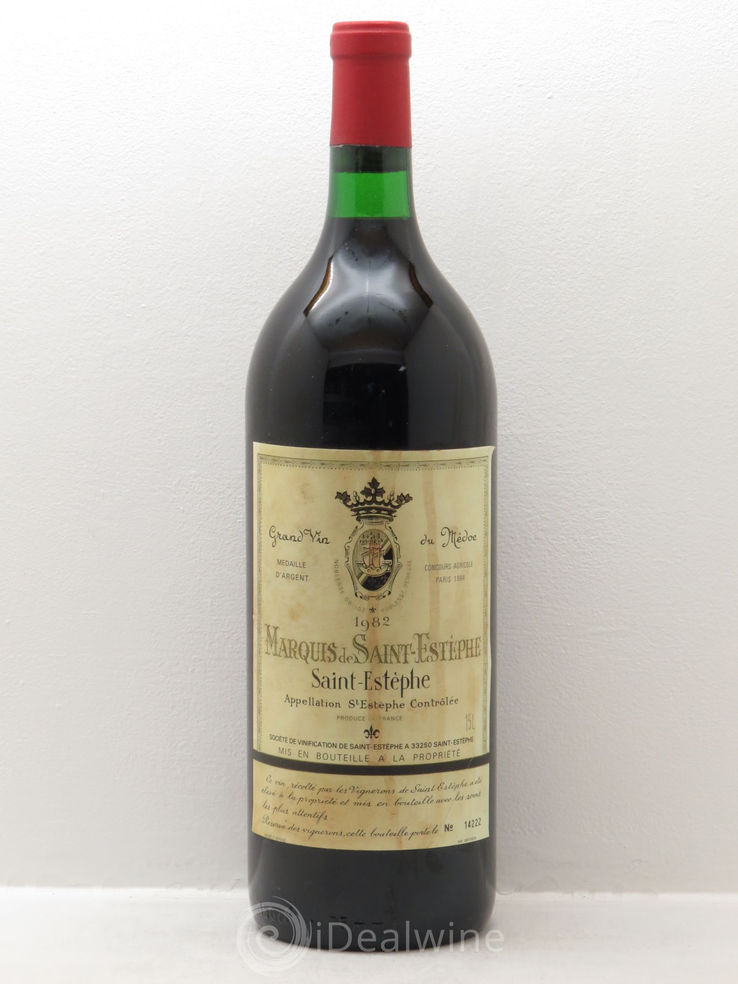 Marquis de Saint Estèphe 1982 - Lot de 1 magnum - 0