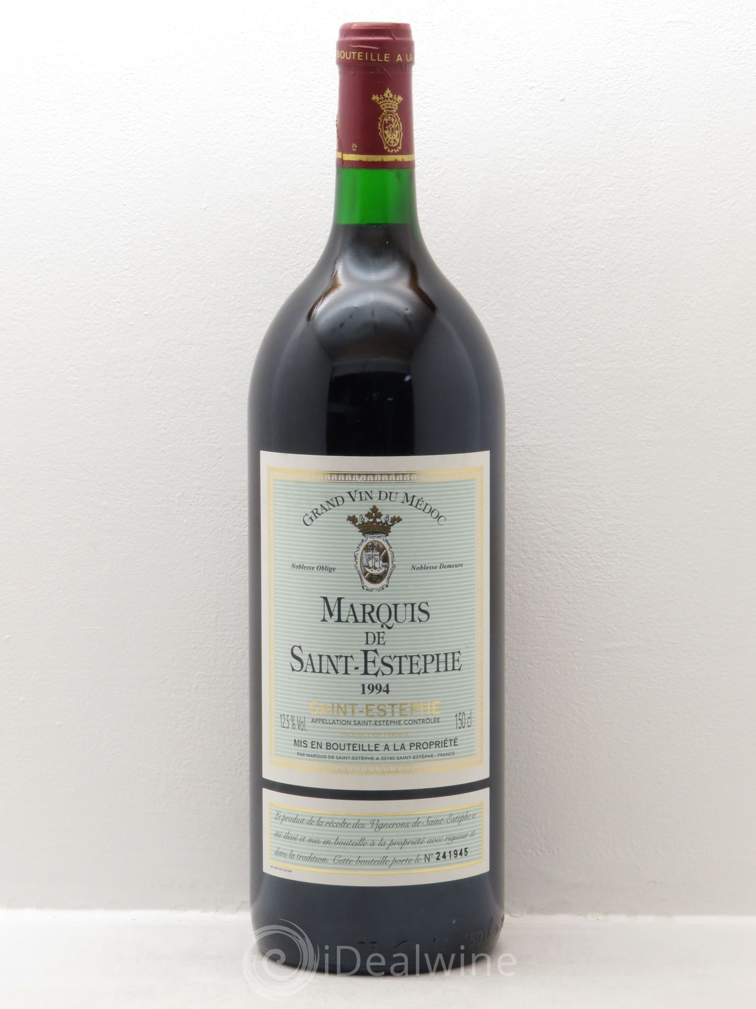 Marquis de Saint Estèphe (sans prix de réserve) 1994 - Lot de 1 magnum - 0