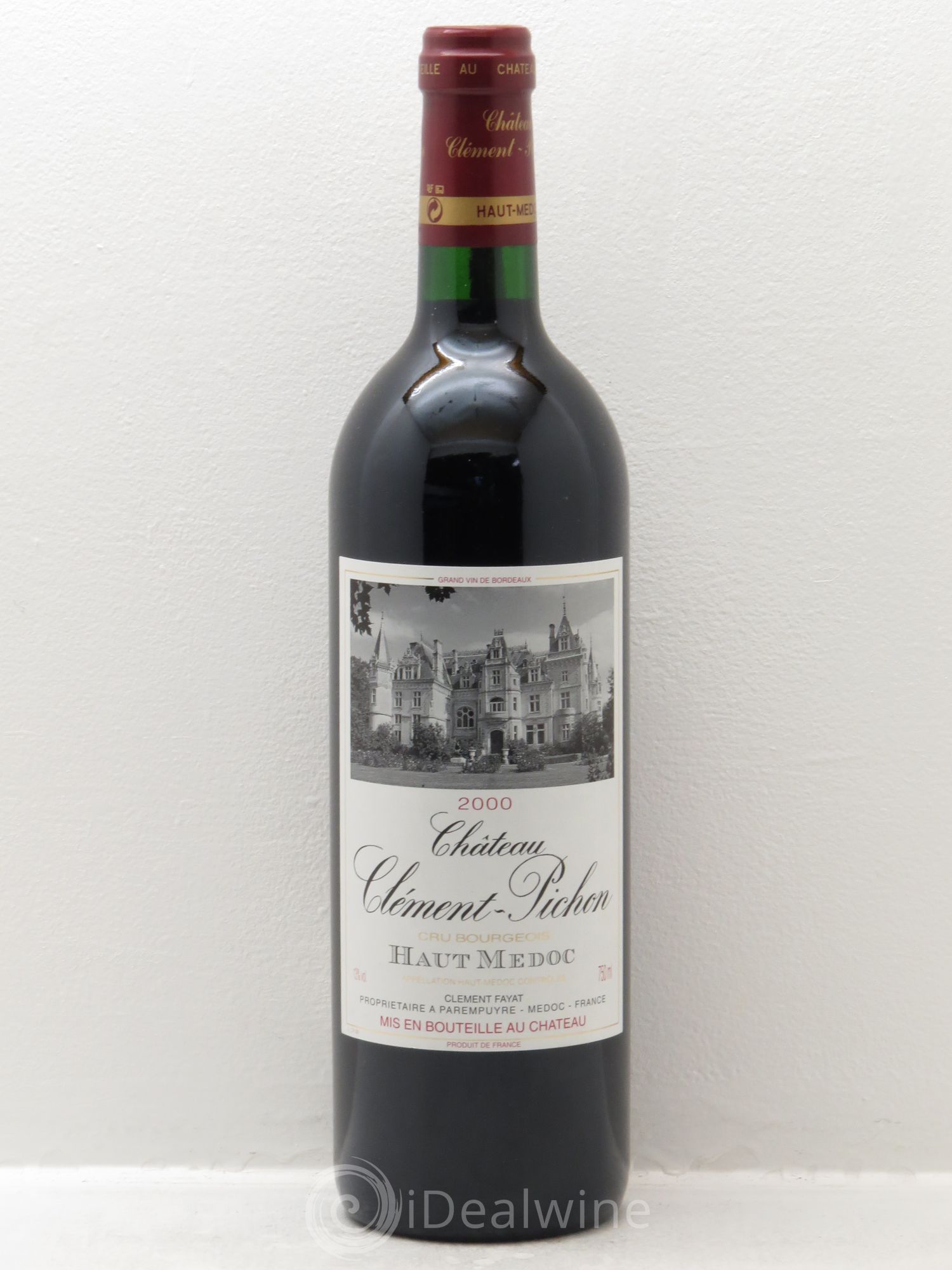 Château Clément-Pichon Cru Bourgeois 2000 - Lot de 1 bouteille - 0