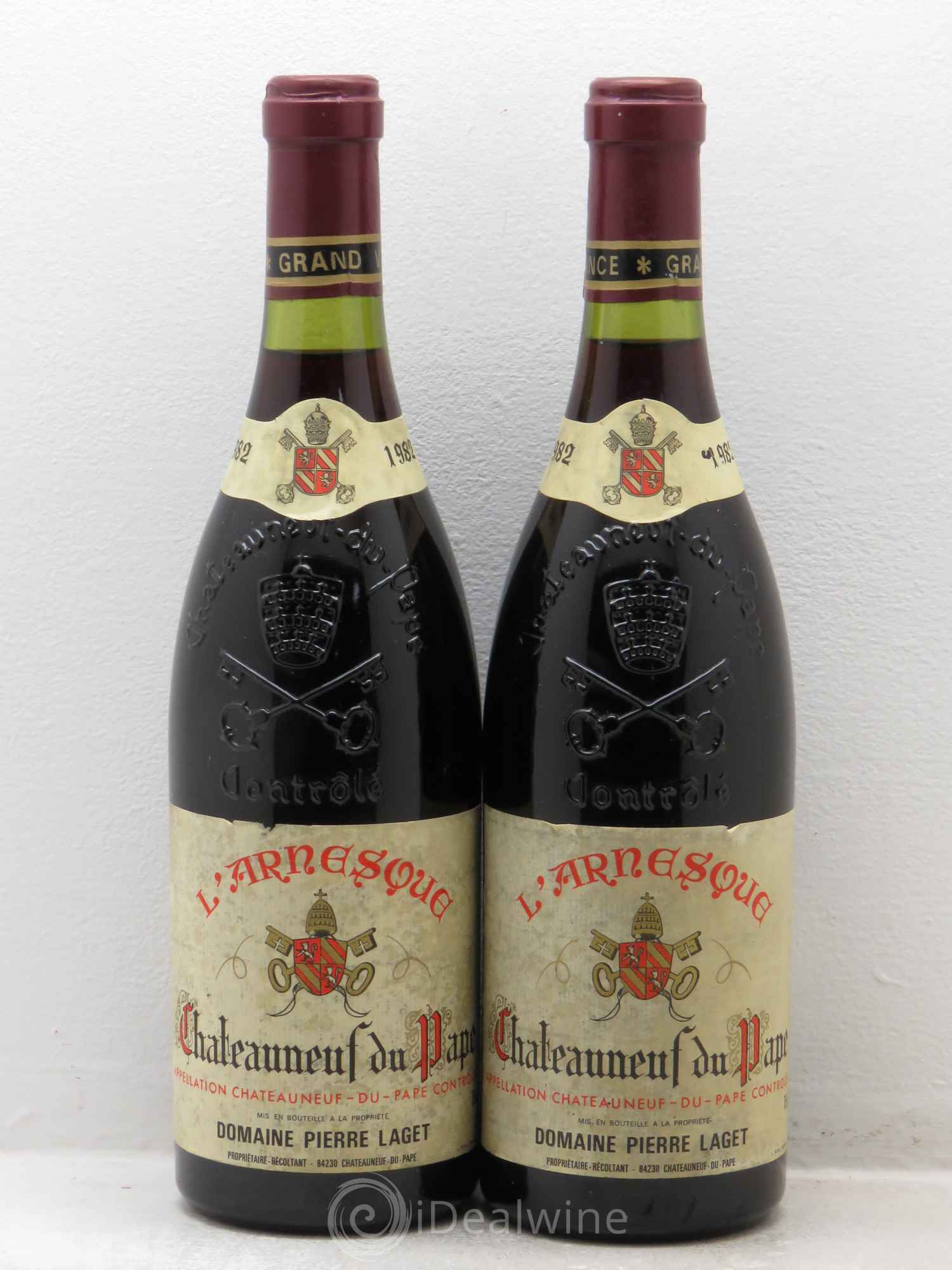 Châteauneuf-du-Pape l'arnesque 1982 - Lot de 2 bouteilles - 0