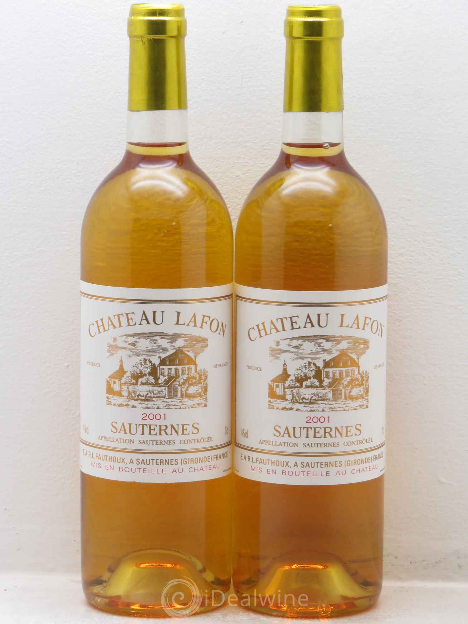 Château Lafon 2001 - Lotto di 2 bottiglie - 0