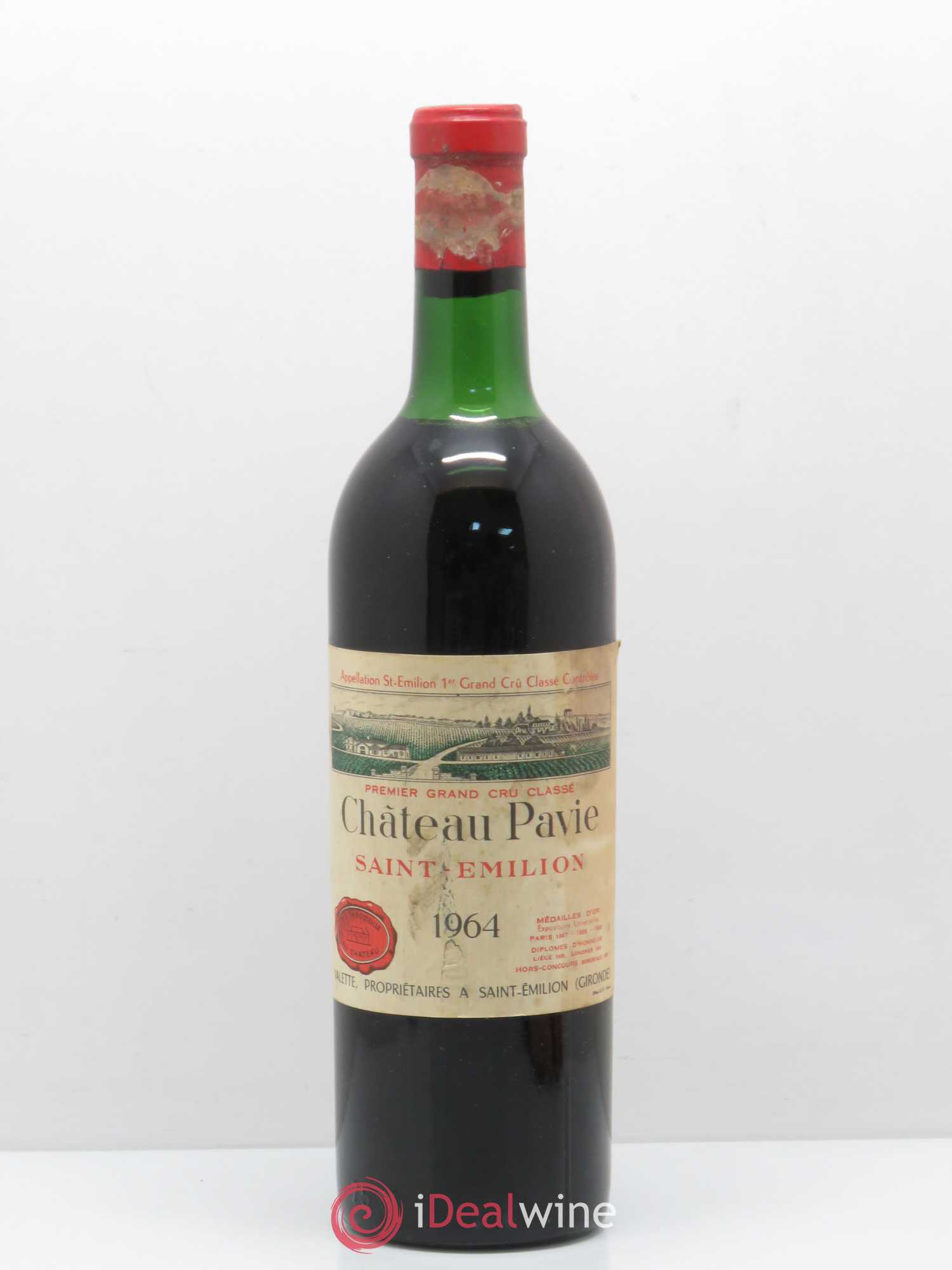 Château Pavie 1er Grand Cru Classé A 1964 - Lot de 1 bouteille - 0