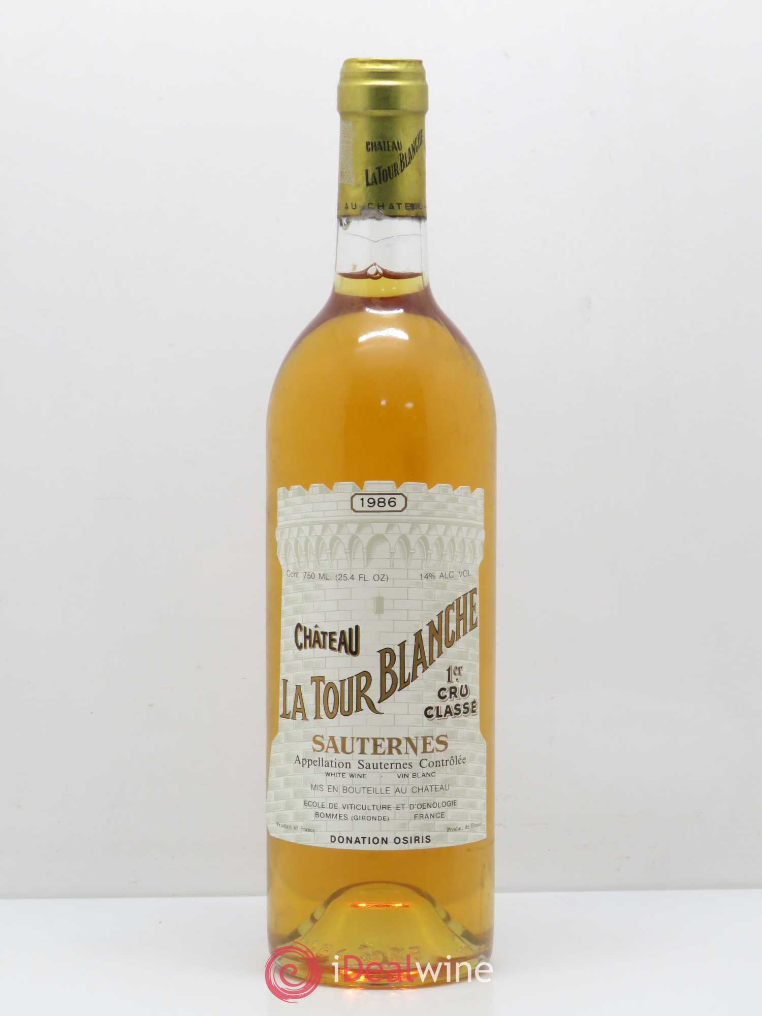 Château la Tour Blanche 1er Grand Cru Classé 1986 - Lotto di 1 bottiglia - 0