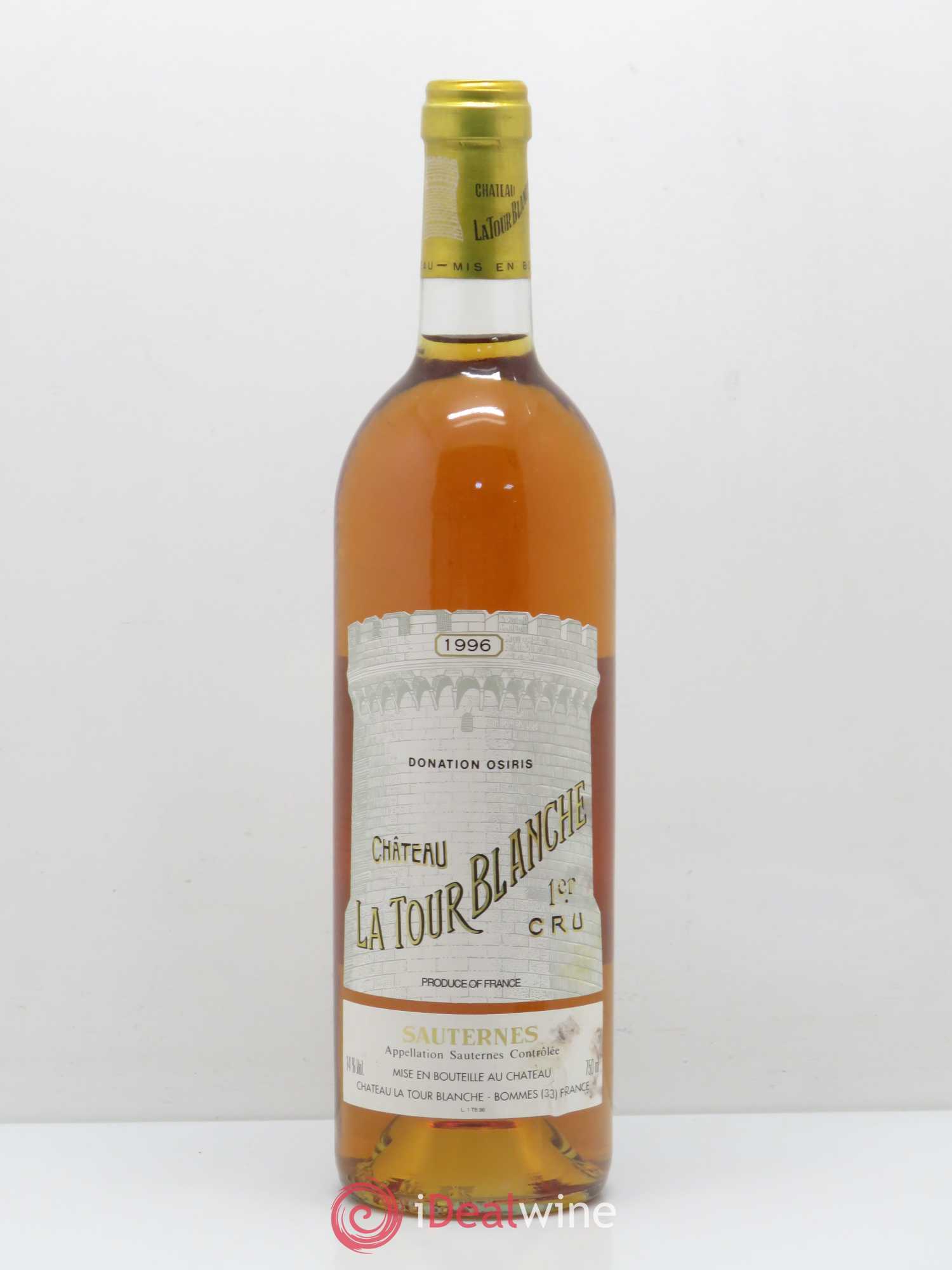 Château la Tour Blanche 1er Grand Cru Classé 1996 - Lotto di 1 bottiglia - 0