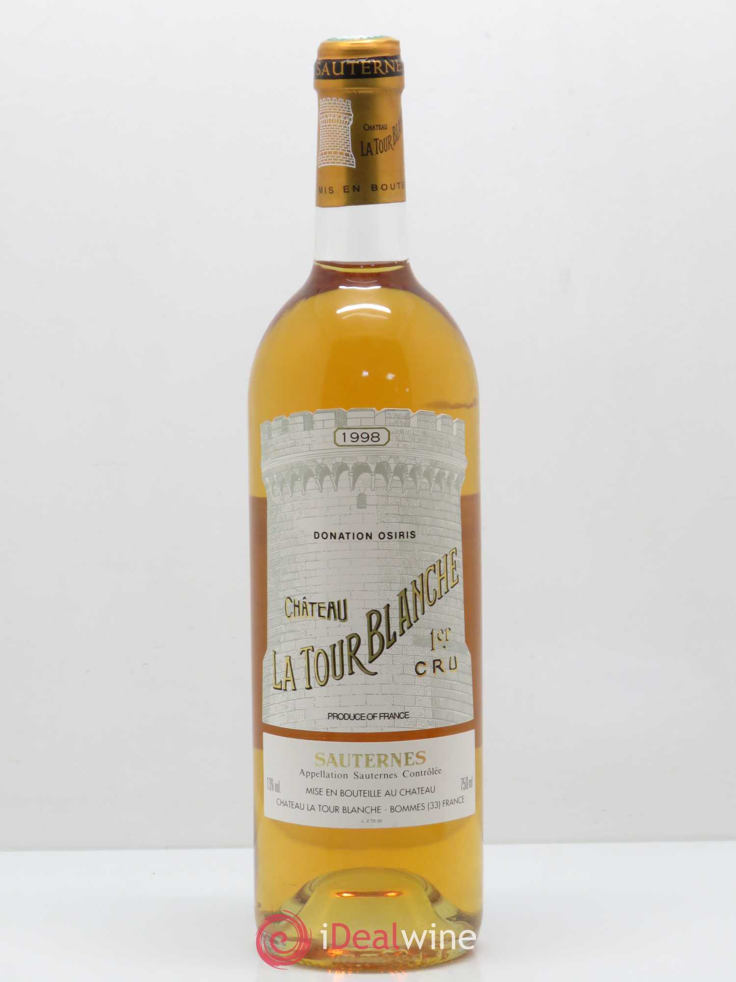 Château la Tour Blanche 1er Grand Cru Classé 1998 - Lotto di 1 bottiglia - 0