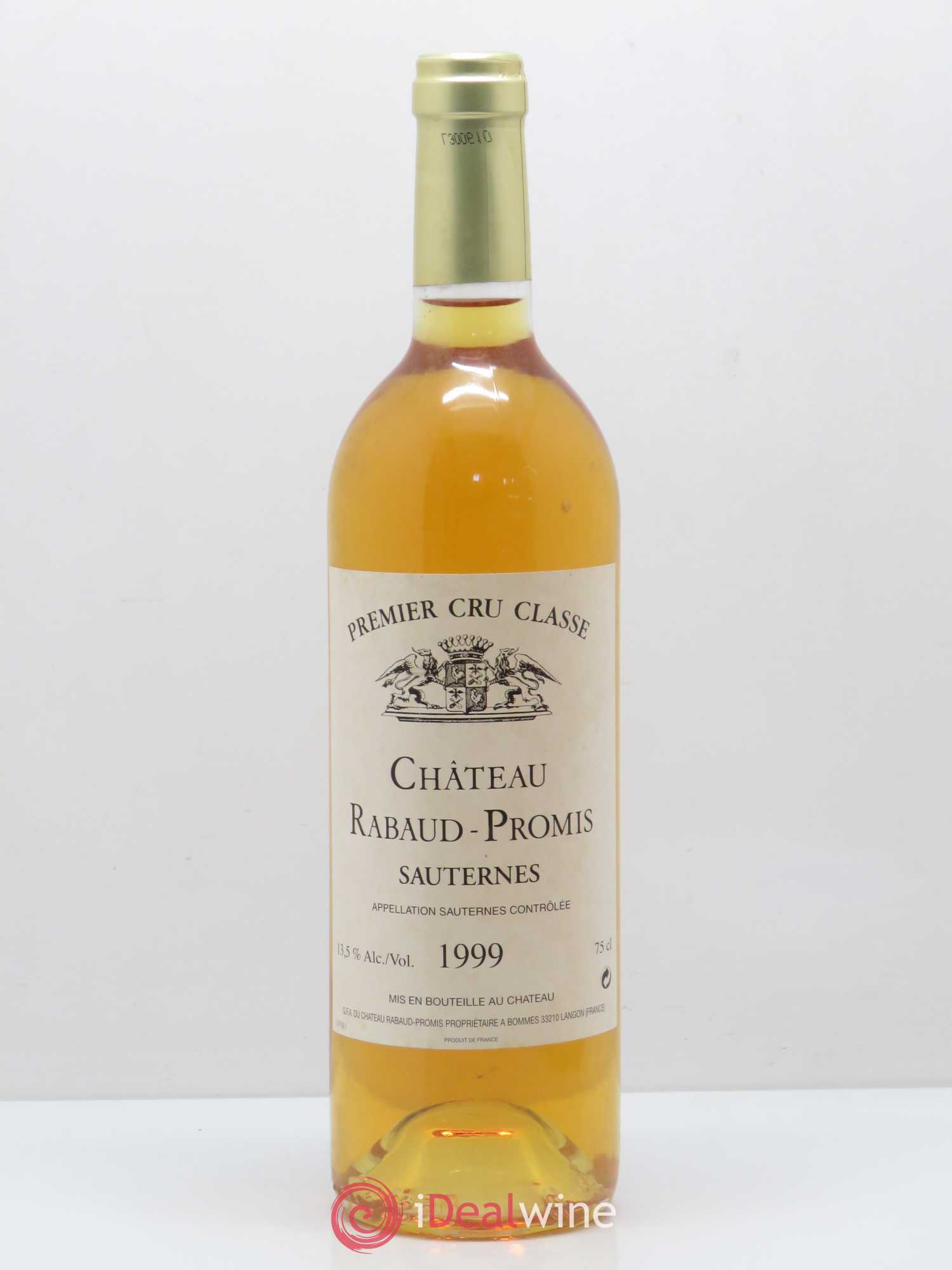Château Rabaud Promis 1er Grand Cru Classé 1999 - Posten von 1 Flasche - 0