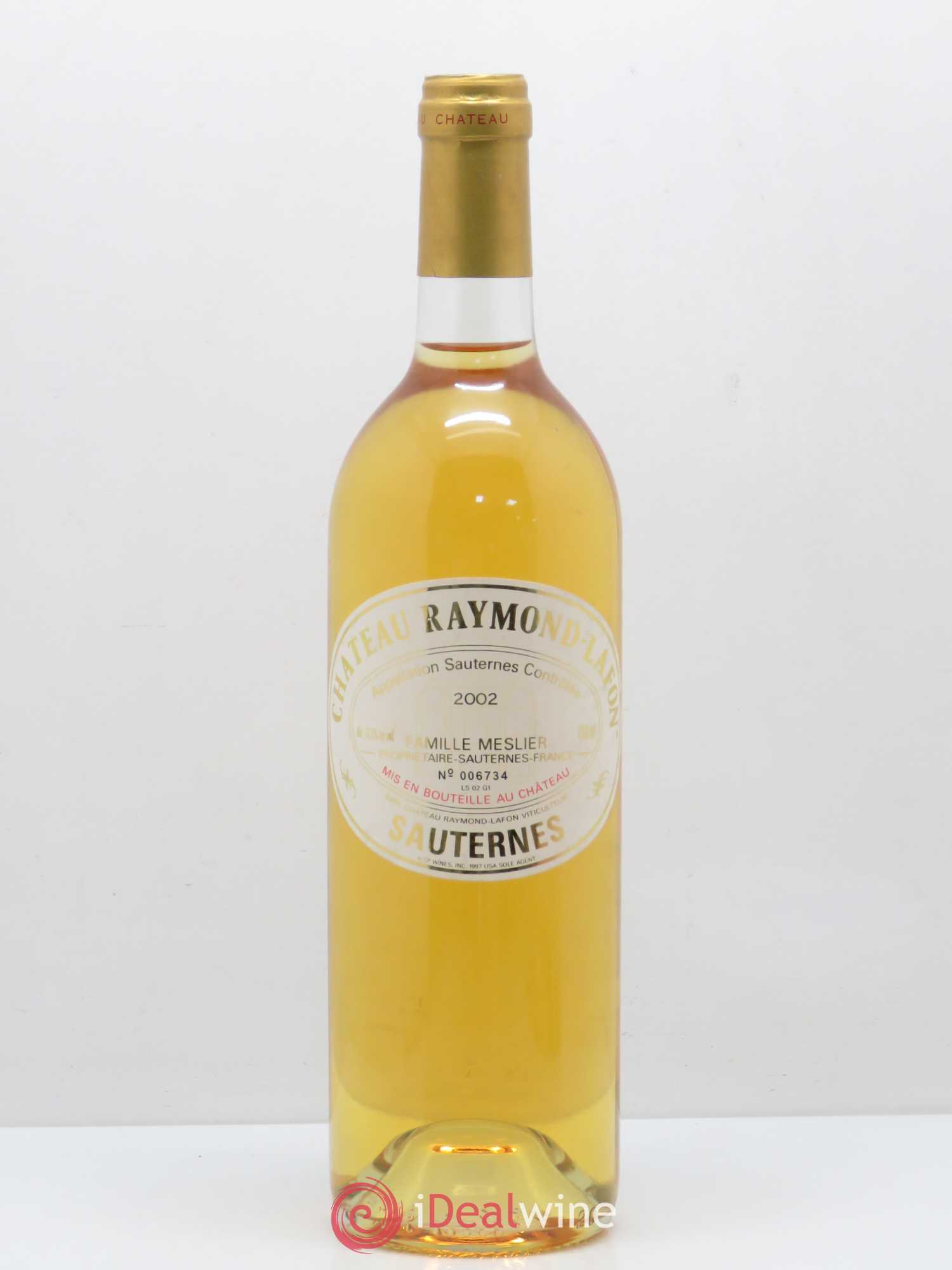 Château Raymond Lafon 2002 - Posten von 1 Flasche - 0