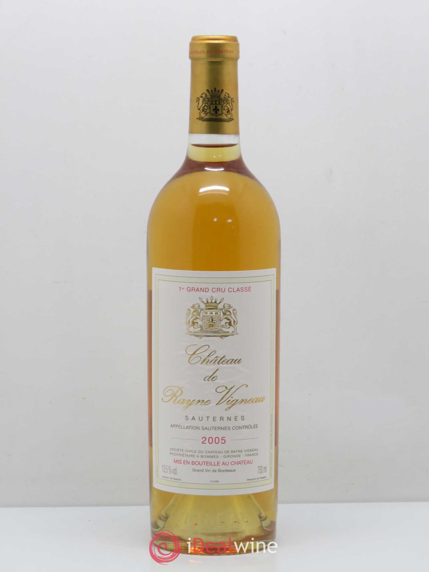 Château de Rayne Vigneau 1er Grand Cru Classé 2005 - Lotto di 1 bottiglia - 0