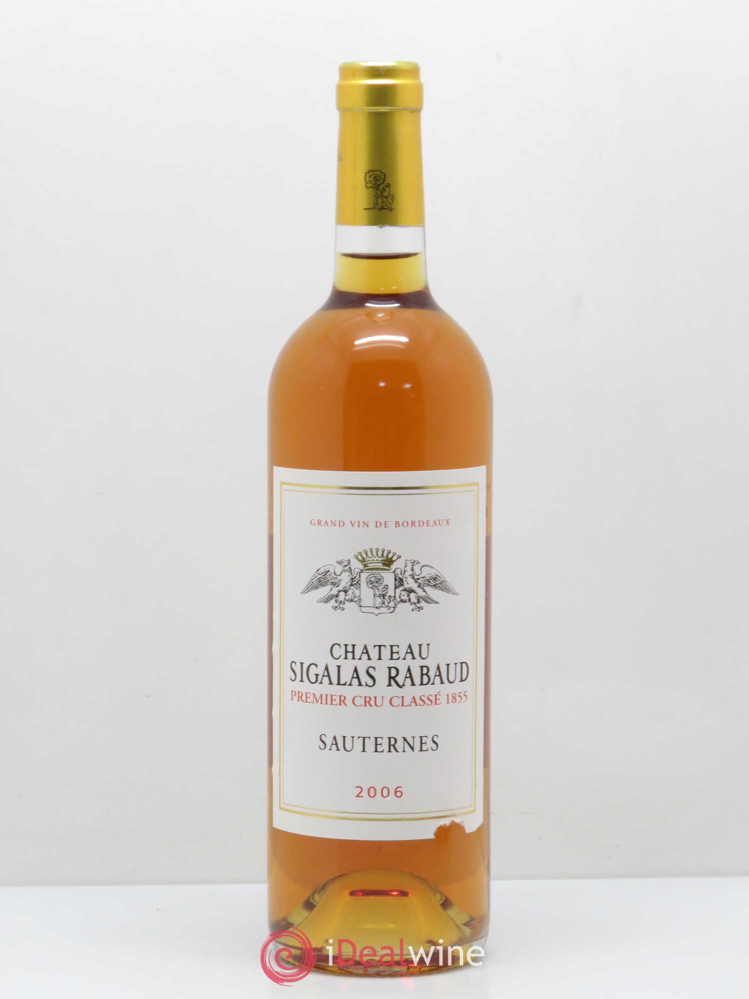 Château Sigalas Rabaud 1er Grand Cru Classé 2006 - Lotto di 1 bottiglia - 0