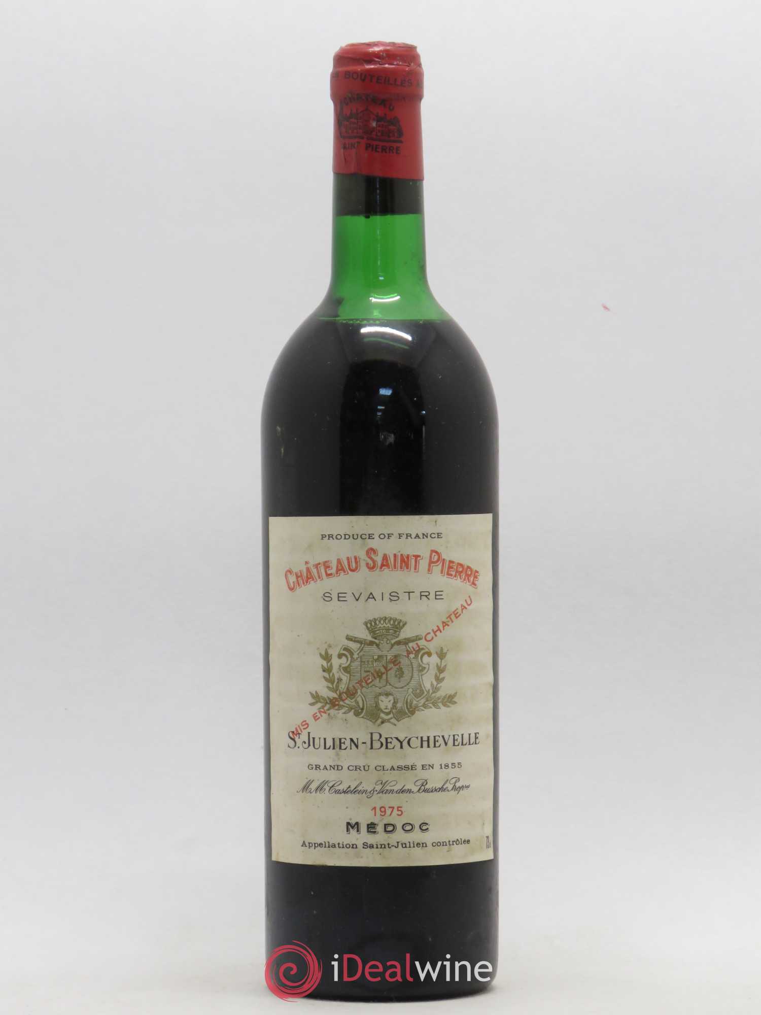 Château Saint-Pierre 4ème Grand Cru Classé 1975 - Lot de 1 bouteille - 0