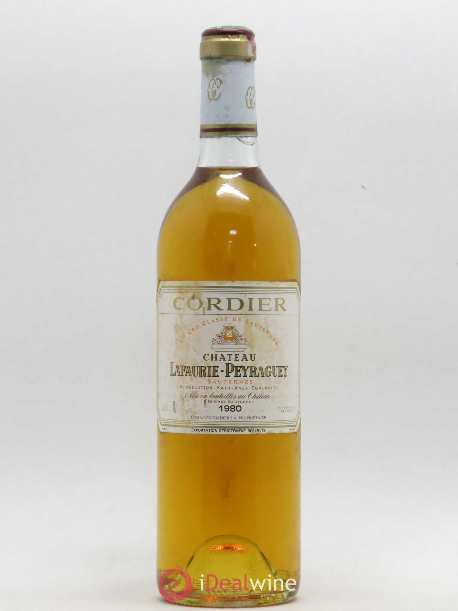Château Lafaurie-Peyraguey 1er Grand Cru Classé 1980 - Lotto di 1 bottiglia - 0