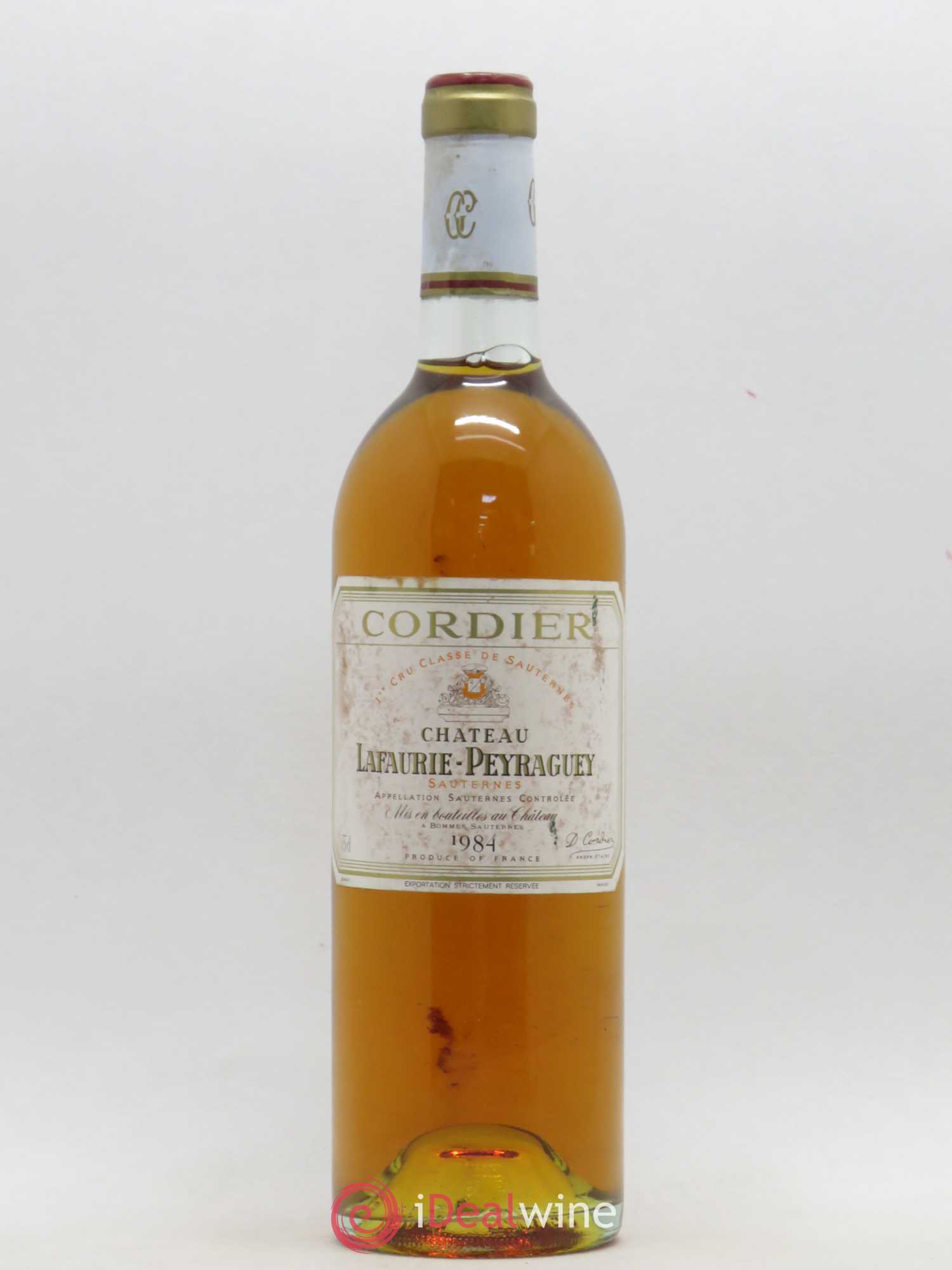 Château Lafaurie-Peyraguey 1er Grand Cru Classé 1984 - Lotto di 1 bottiglia - 0