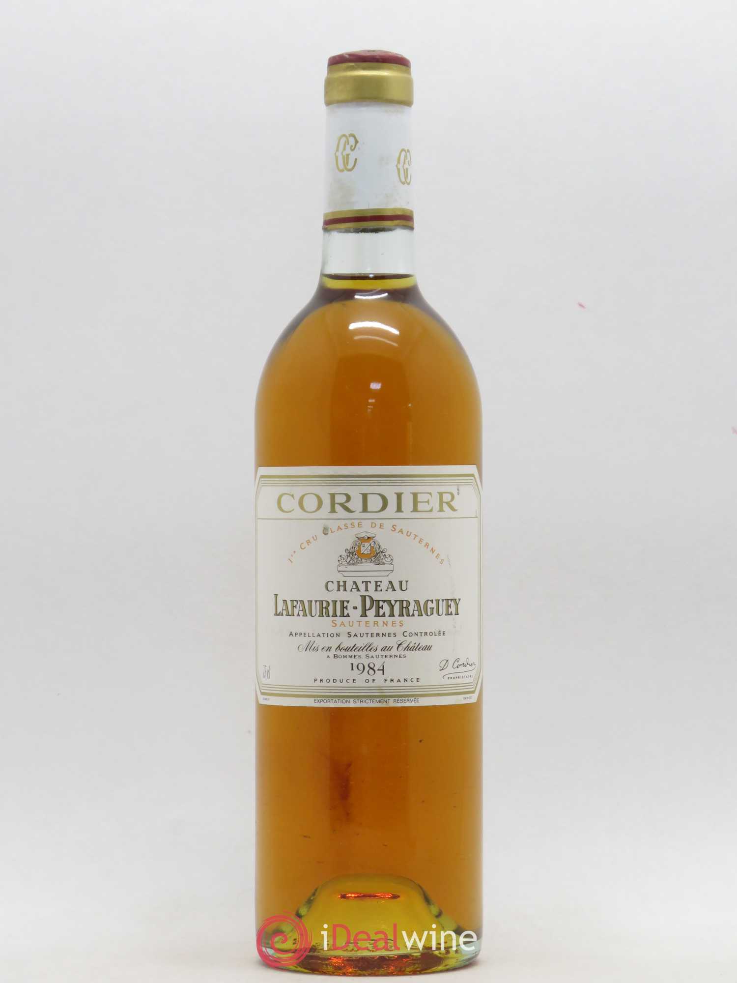 Château Lafaurie-Peyraguey 1er Grand Cru Classé 1984 - Lotto di 1 bottiglia - 0