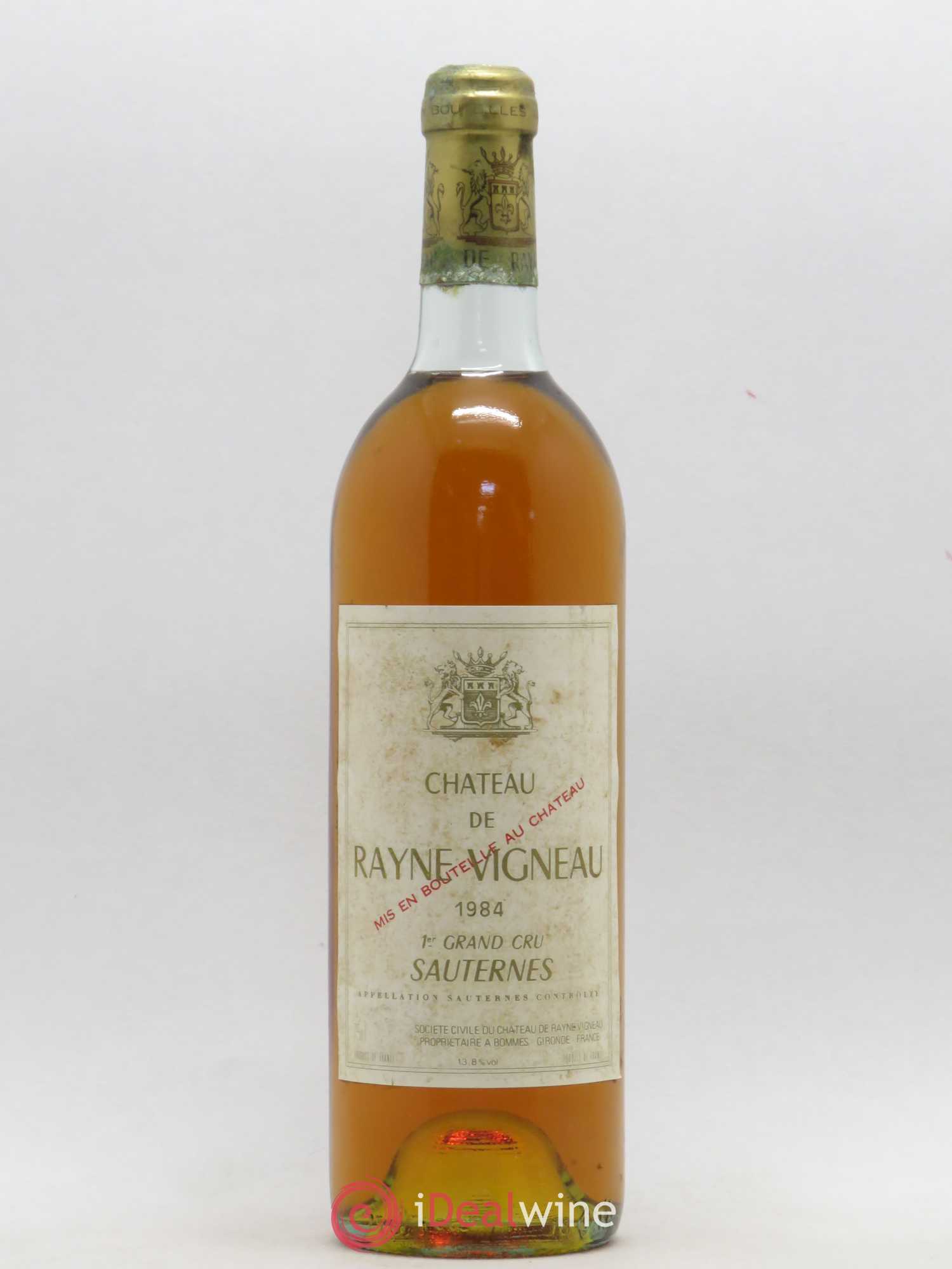 Château de Rayne Vigneau 1er Grand Cru Classé 1984 - Lot de 1 bouteille - 0