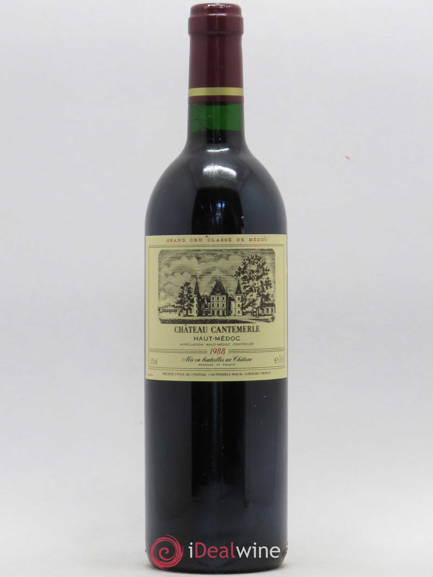 Château Cantemerle 5ème Grand Cru Classé 1988 - Lot de 1 bouteille - 0