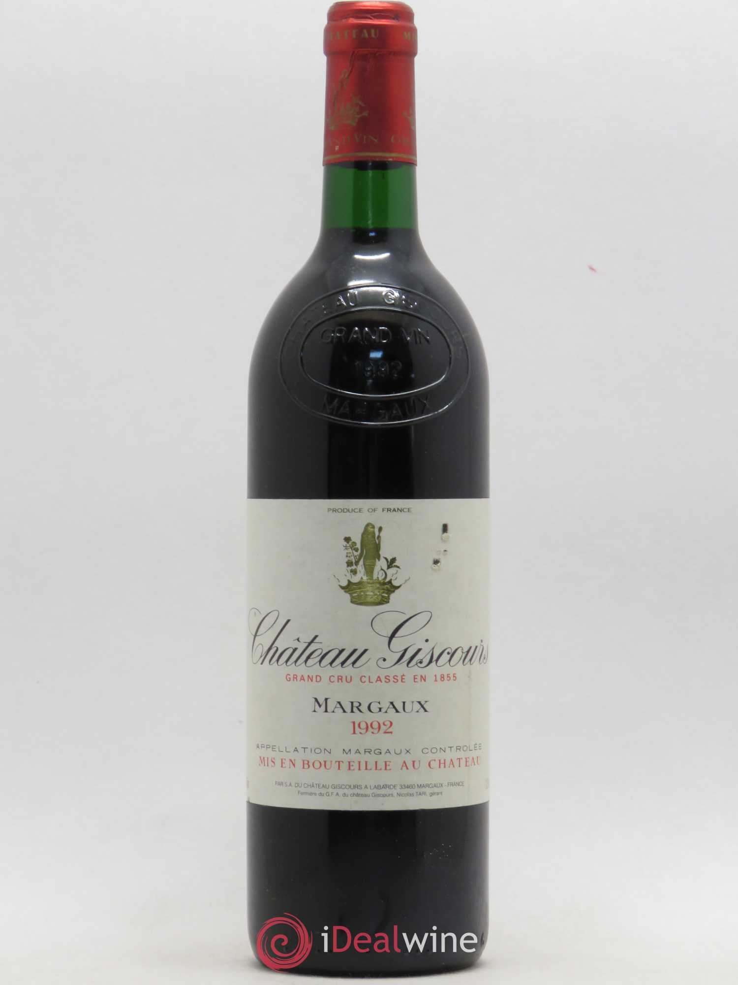 Château Giscours 3ème Grand Cru Classé 1992 - Lot de 1 bouteille - 0