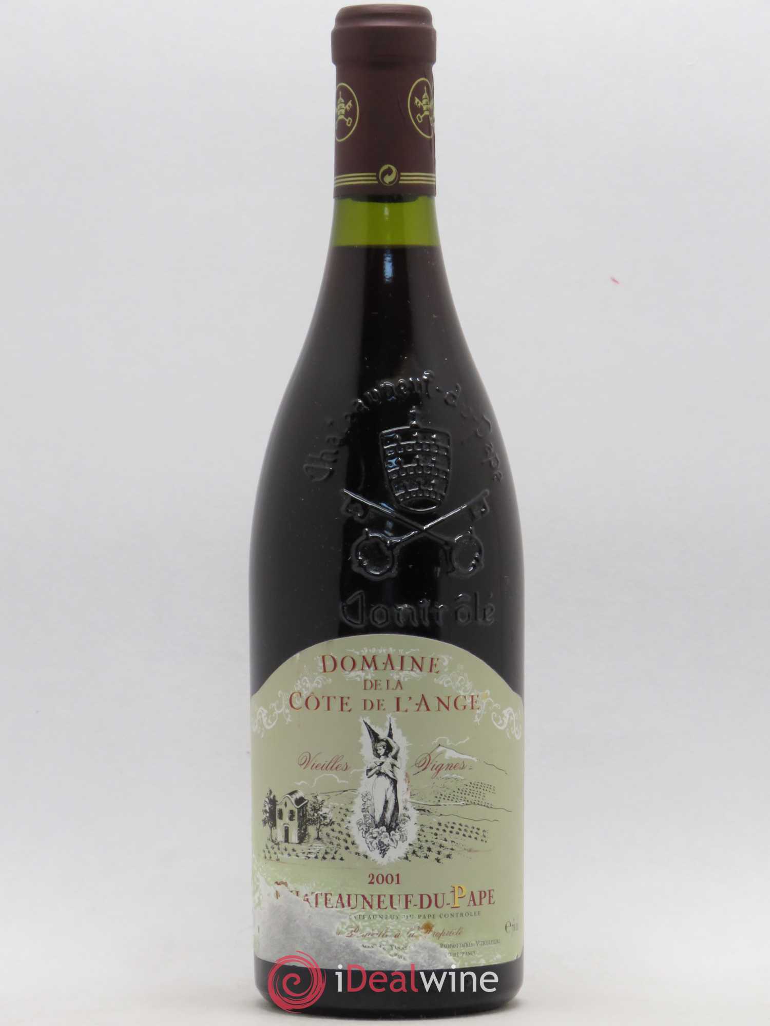 Châteauneuf-du-Pape Vieilles Vignes Domaine de la Côte de L'Ange (sans prix de réserve) 2001 - Posten von 1 Flasche - 0