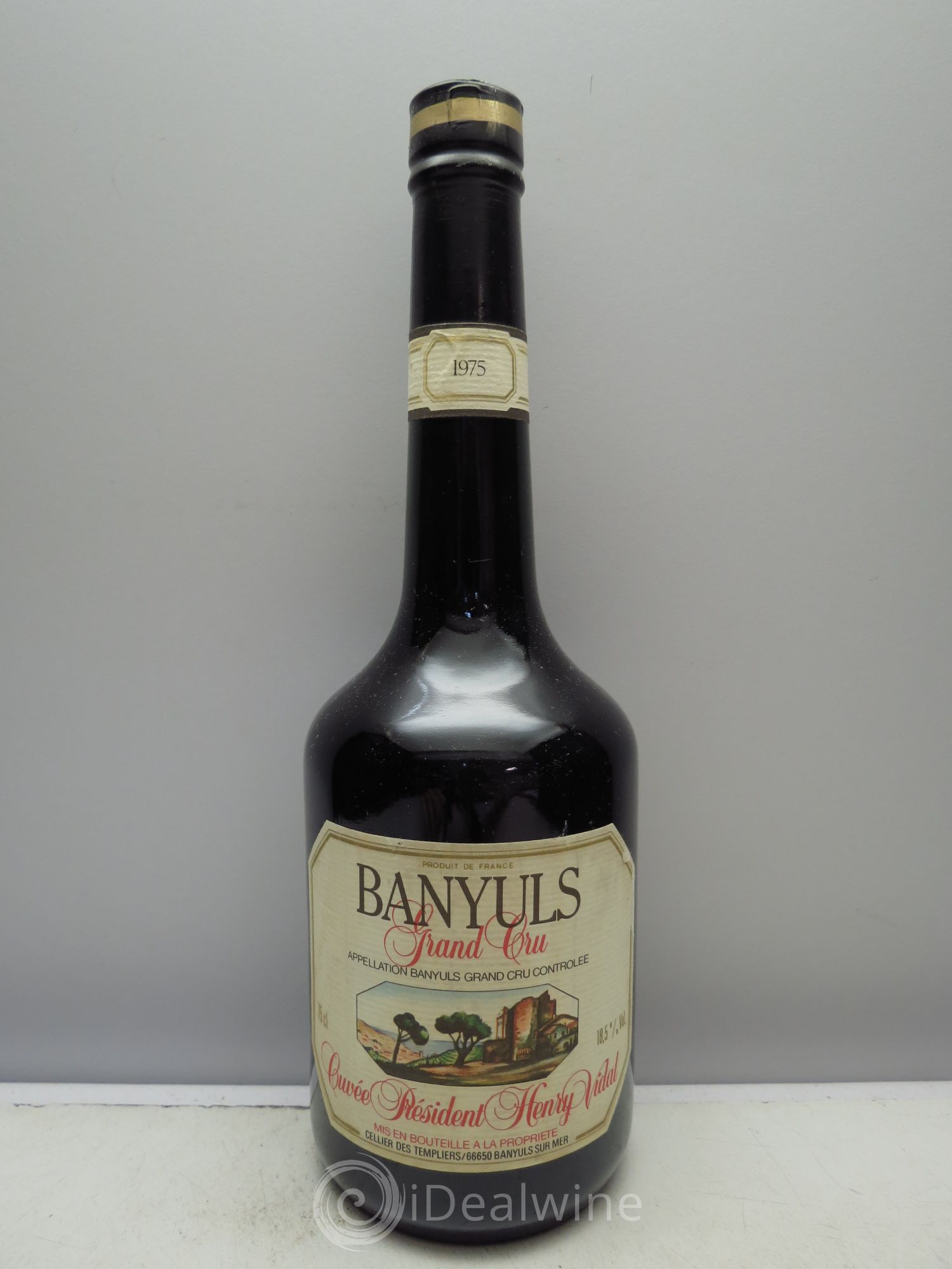 Banyuls Cuvée Président Henry Vidal Cellier des Templiers 1975 - Posten von 1 Flasche - 0