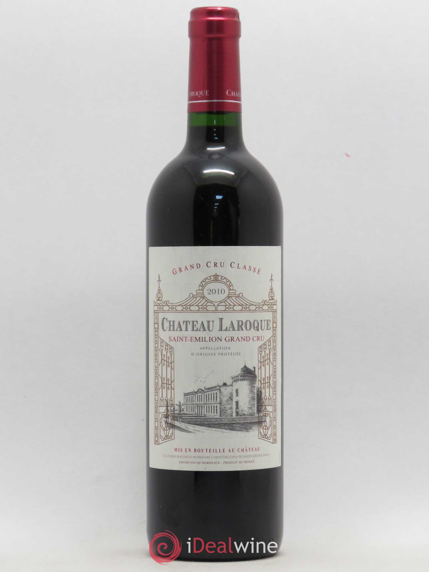 Château Laroque Grand Cru Classé 2010 - Lot de 1 bouteille - 0