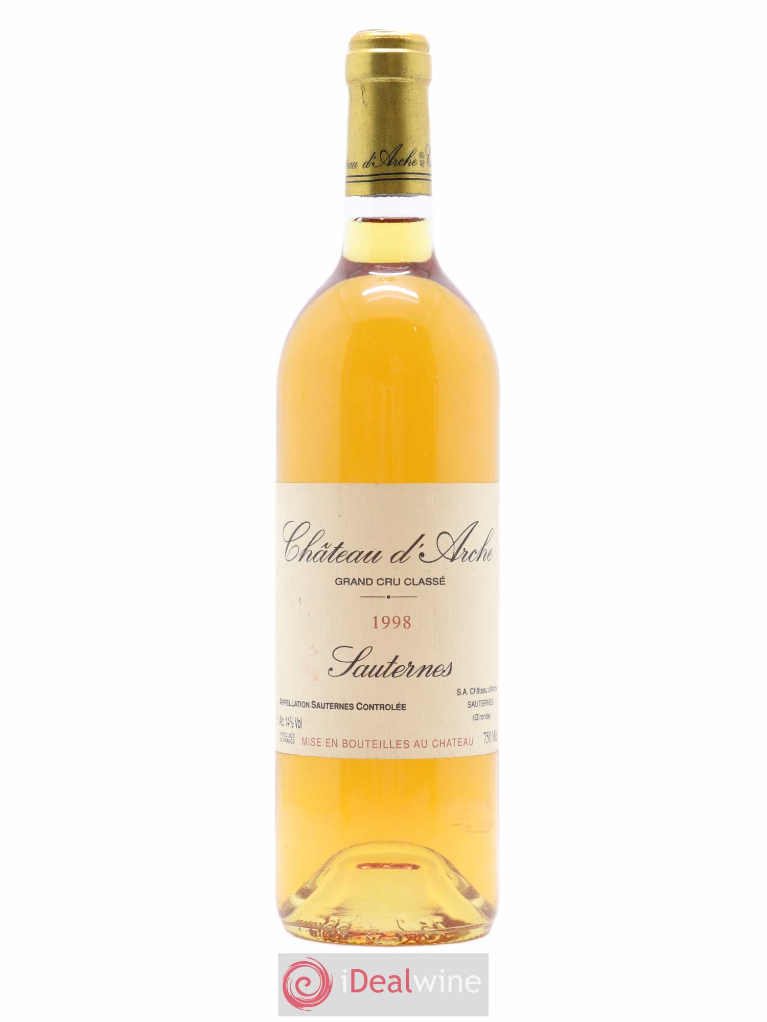 Château d' Arche 2ème Grand Cru Classé 1998 - Lotto di 1 bottiglia - 0