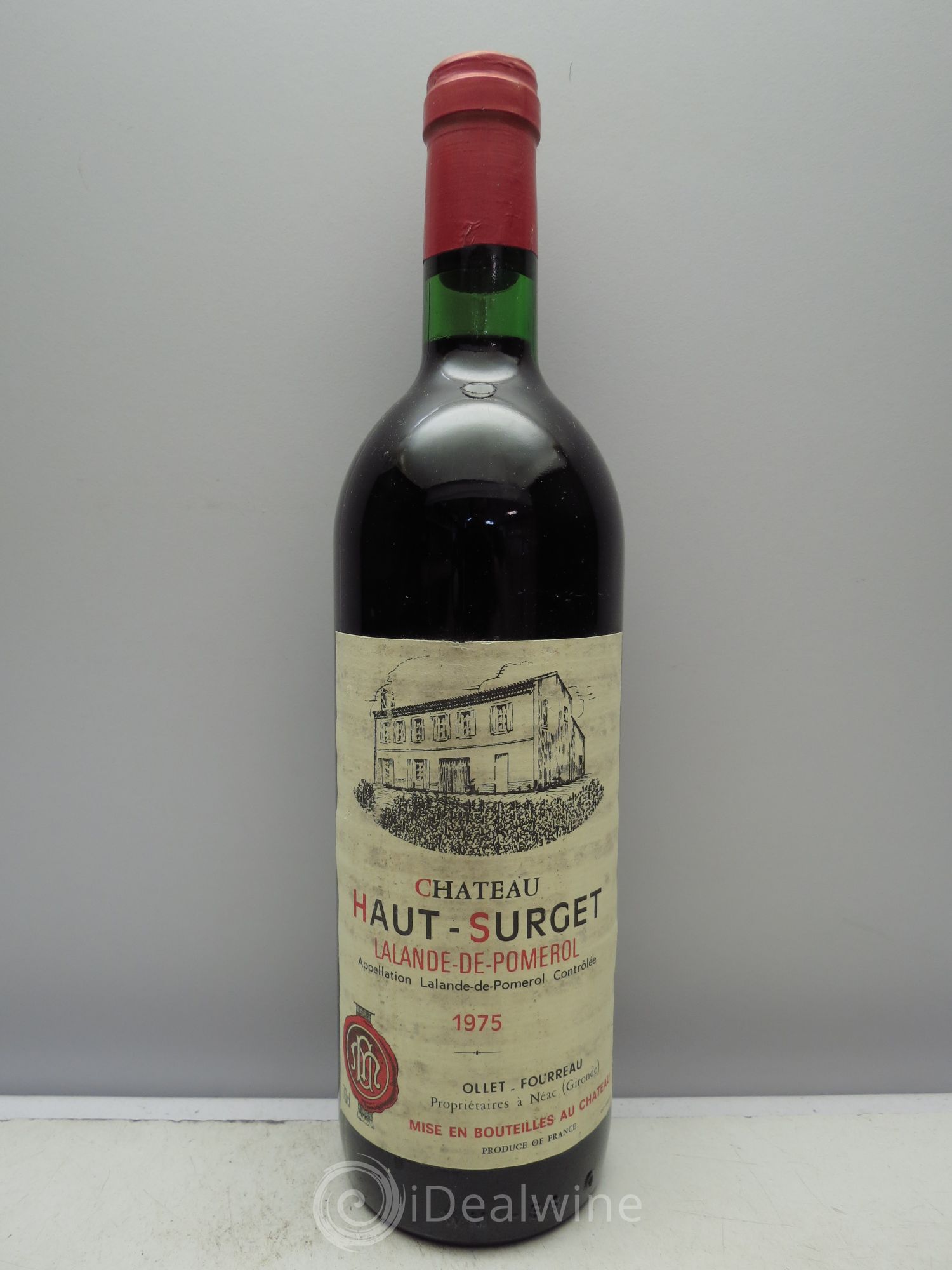 Bordeaux Château Haut Surget Lalande de Pomerol 1975 - Posten von 1 Flasche - 0