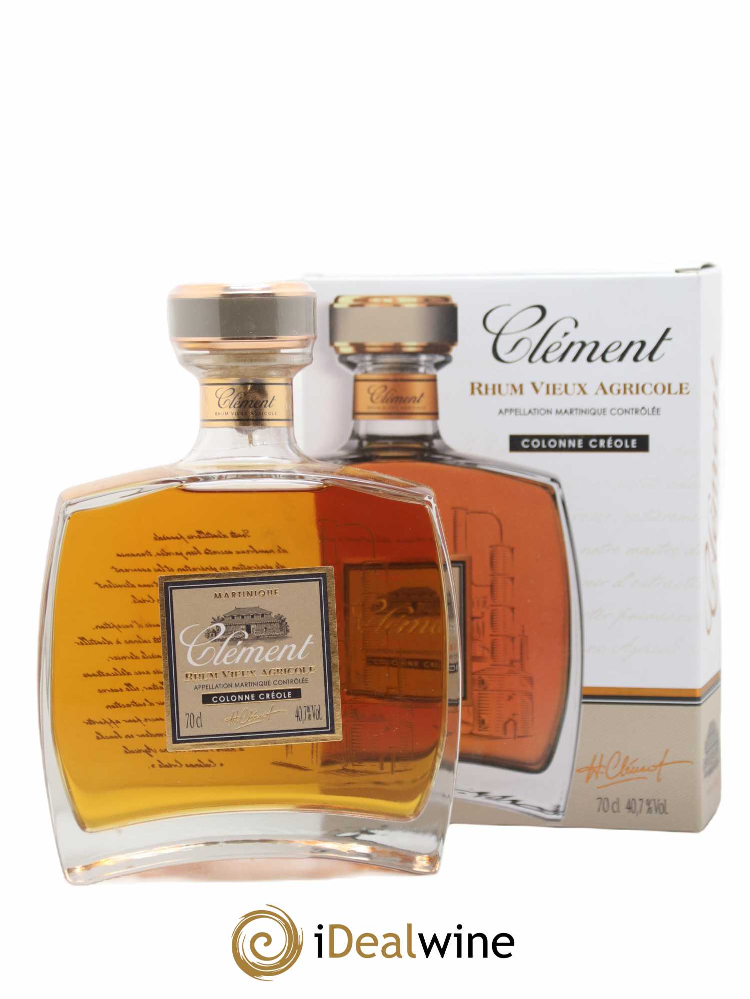 Rhum Vieux agricole Colonne Créole Clément - Posten von 1 Flasche - 0