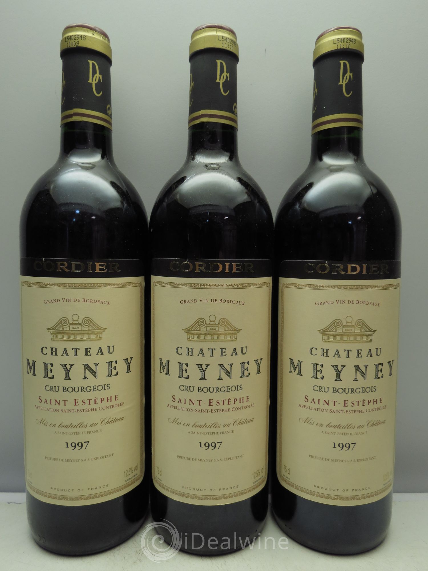 Château Meyney 1997 - Lot de 3 bouteilles - 0