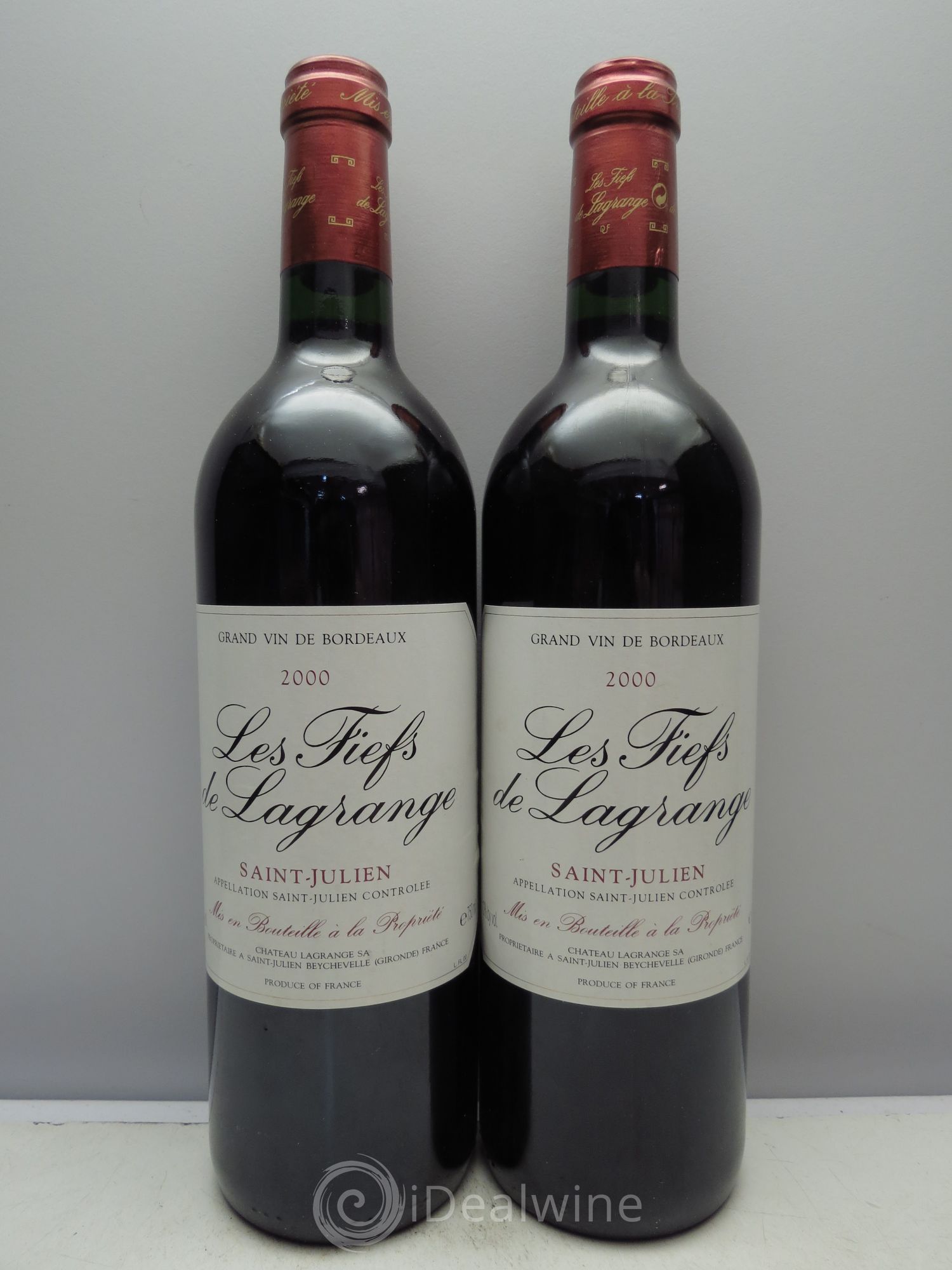 Les Fiefs de Lagrange Second Vin 2000 - Lot de 2 bouteilles - 0