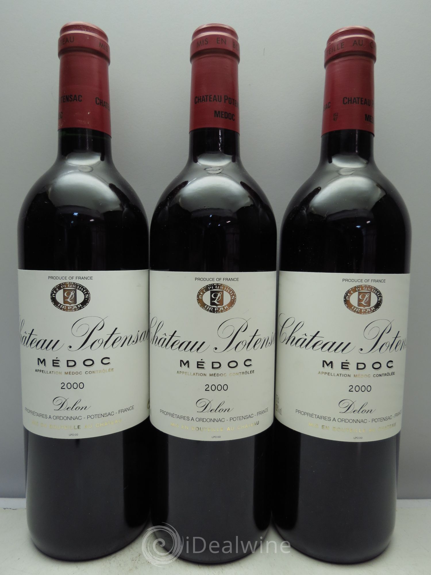 Château Potensac 2000 - Lot de 3 bouteilles - 0
