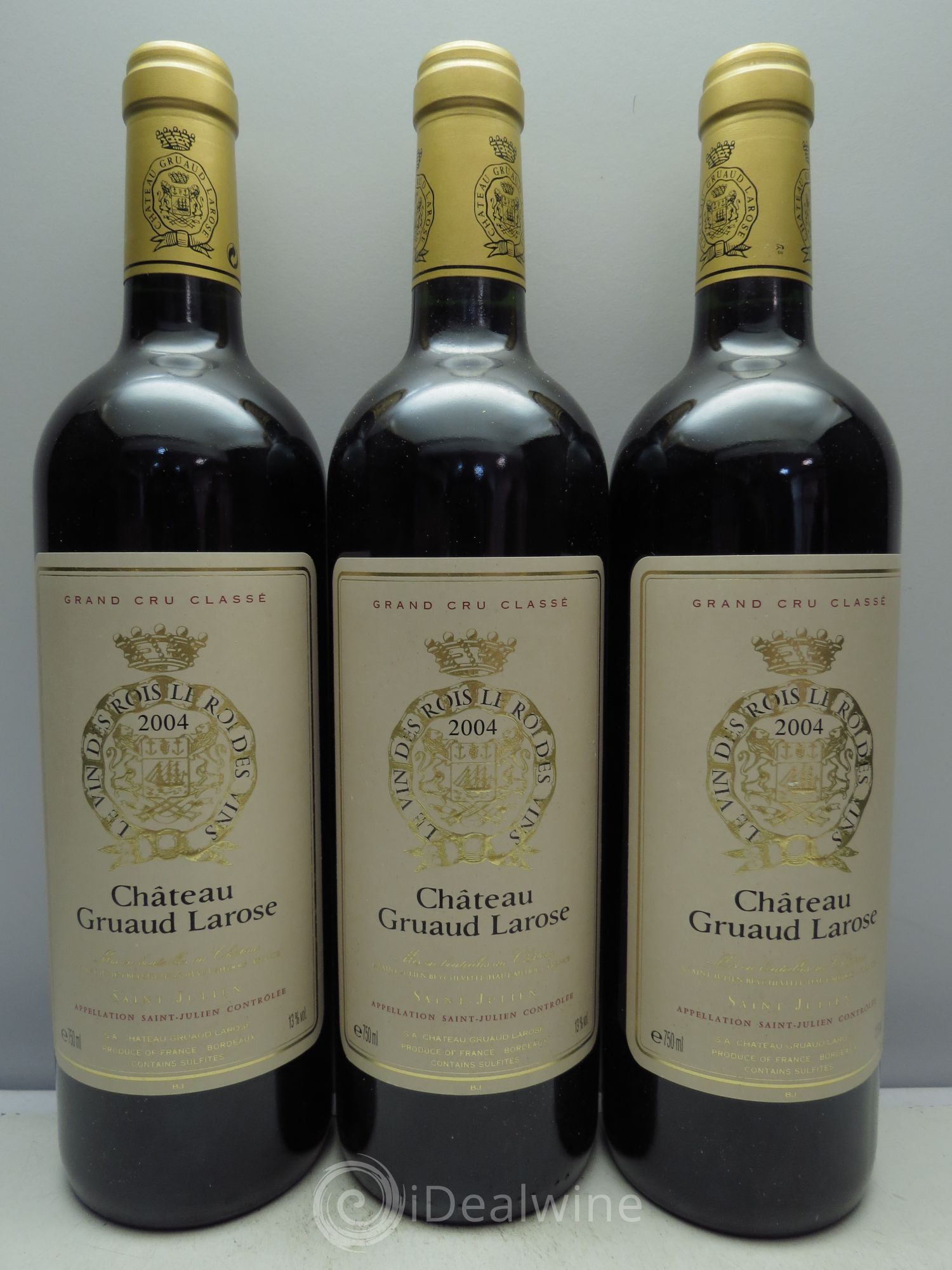 Château Gruaud Larose 2ème Grand Cru Classé 2004 - Lot de 3 bouteilles - 0