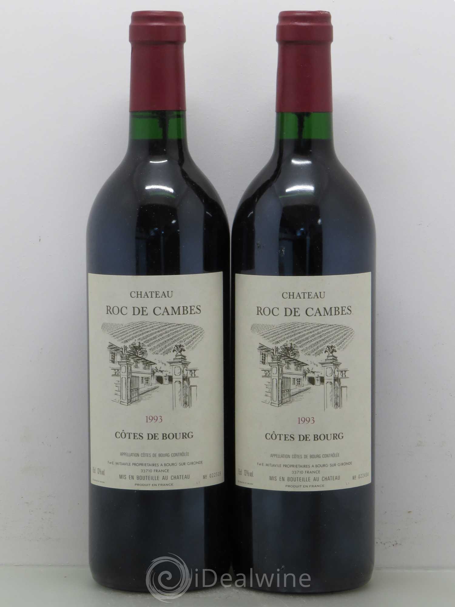 Roc de Cambes 1993 - Posten von 2 Flaschen - 0