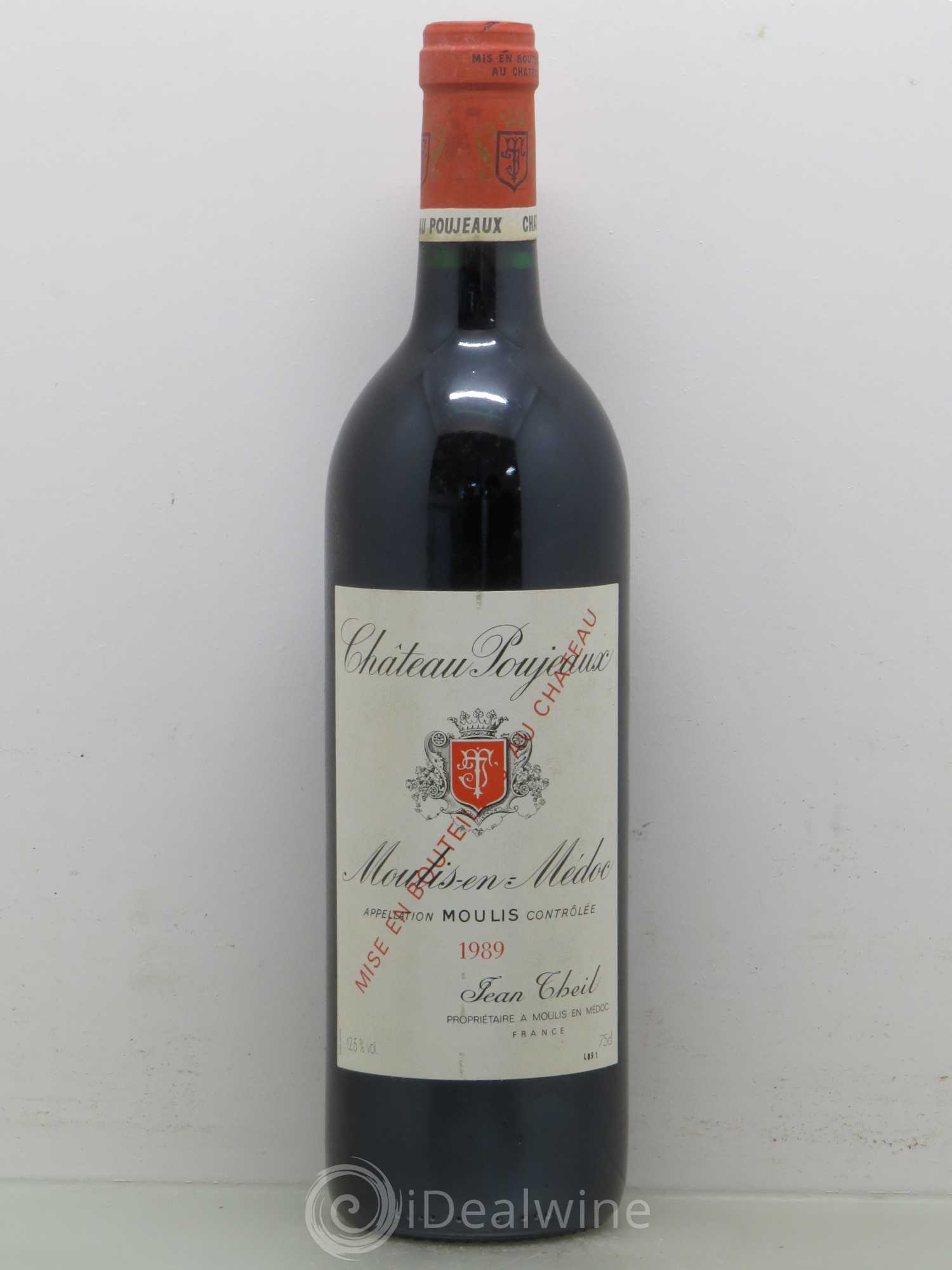 Château Poujeaux 1989 - Lot de 1 bouteille - 0