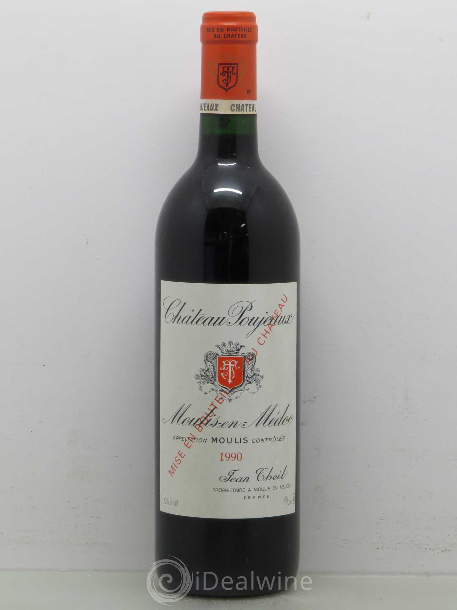 Château Poujeaux 1990 - Lot de 1 bouteille - 0