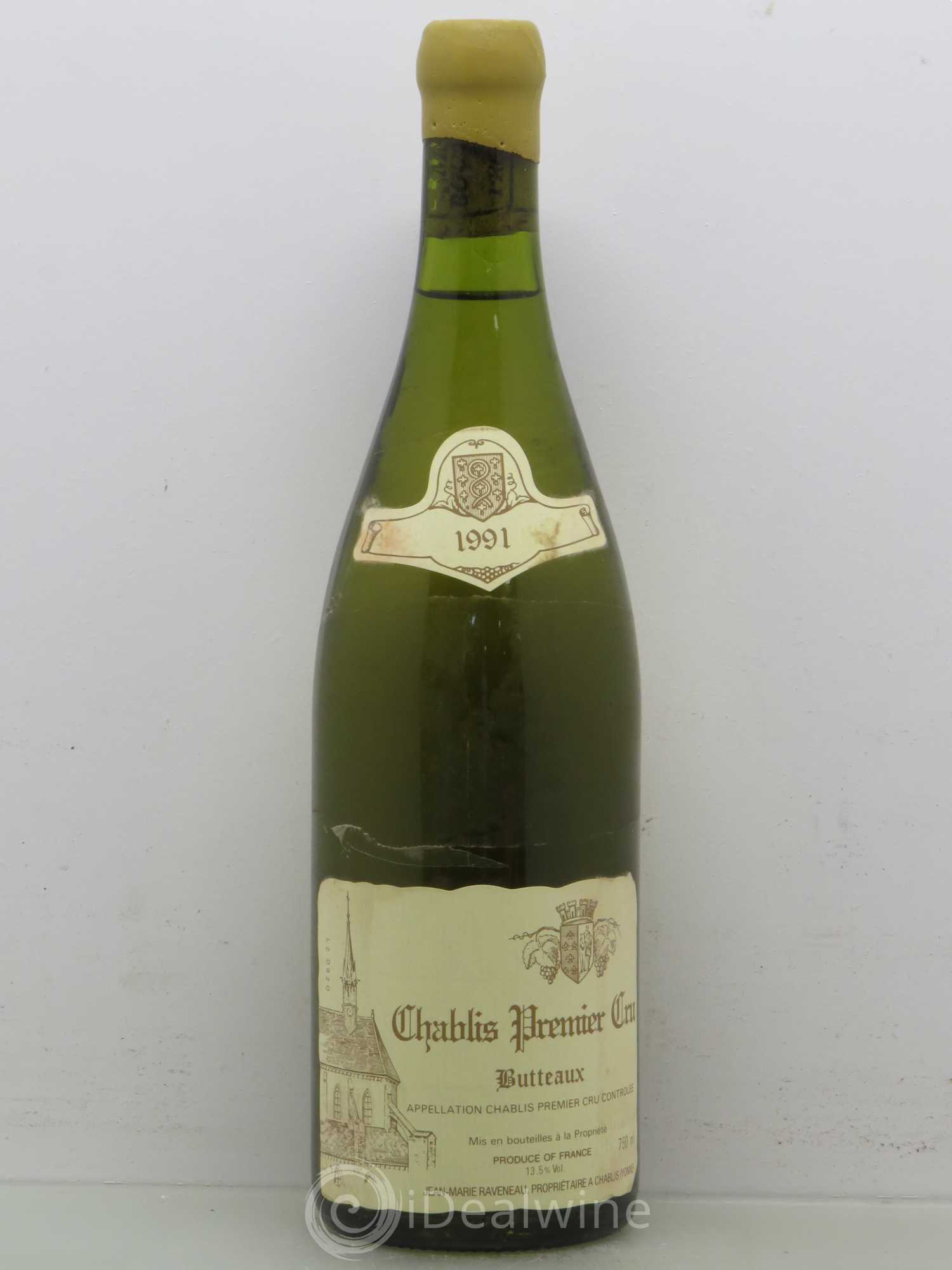 Chablis 1er Cru Butteaux Raveneau (Domaine) 1991 - Lot de 1 bouteille - 0