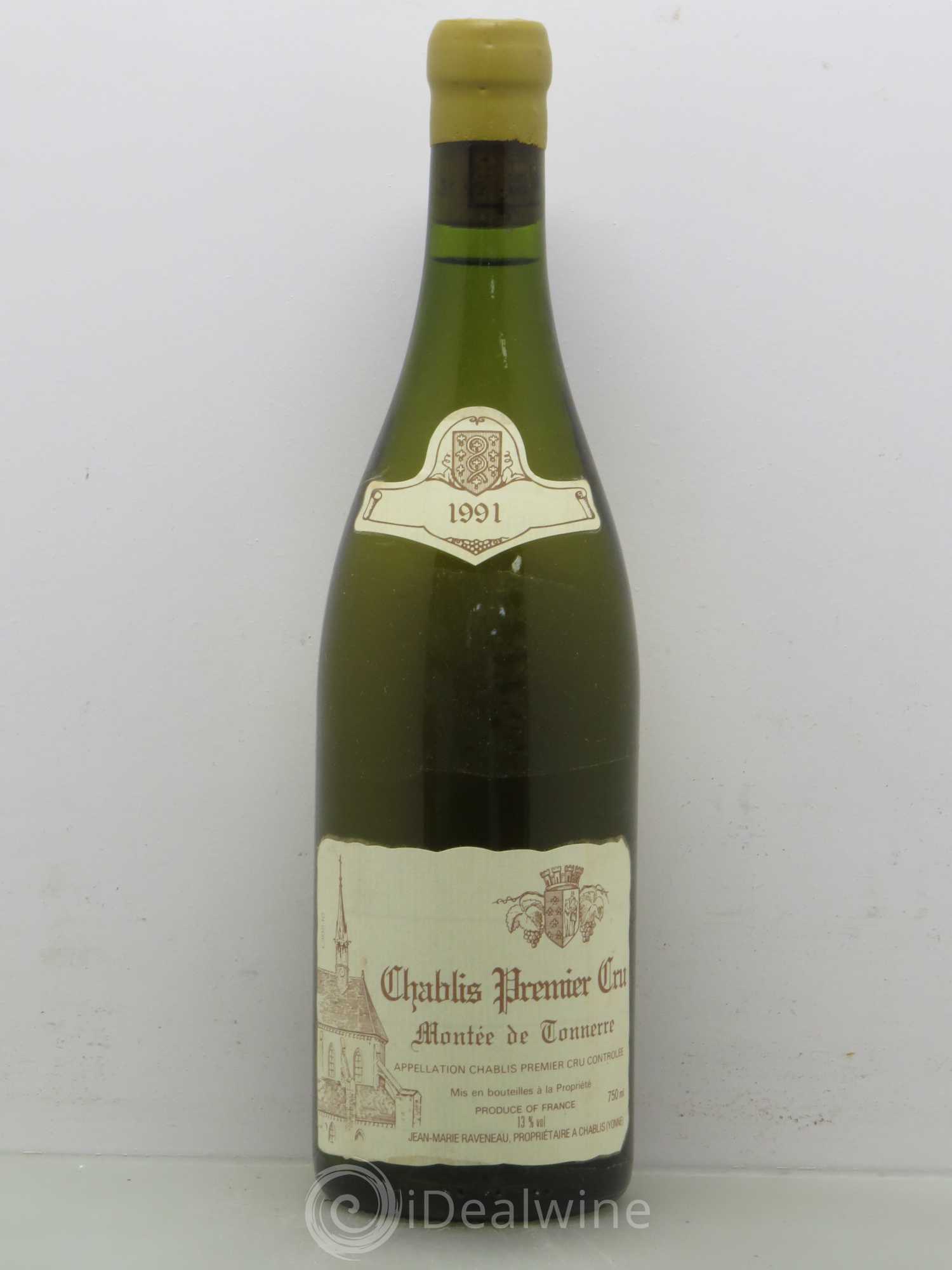 Chablis 1er Cru Montée de Tonnerre Raveneau (Domaine) 1991 - Lot de 1 bouteille - 0