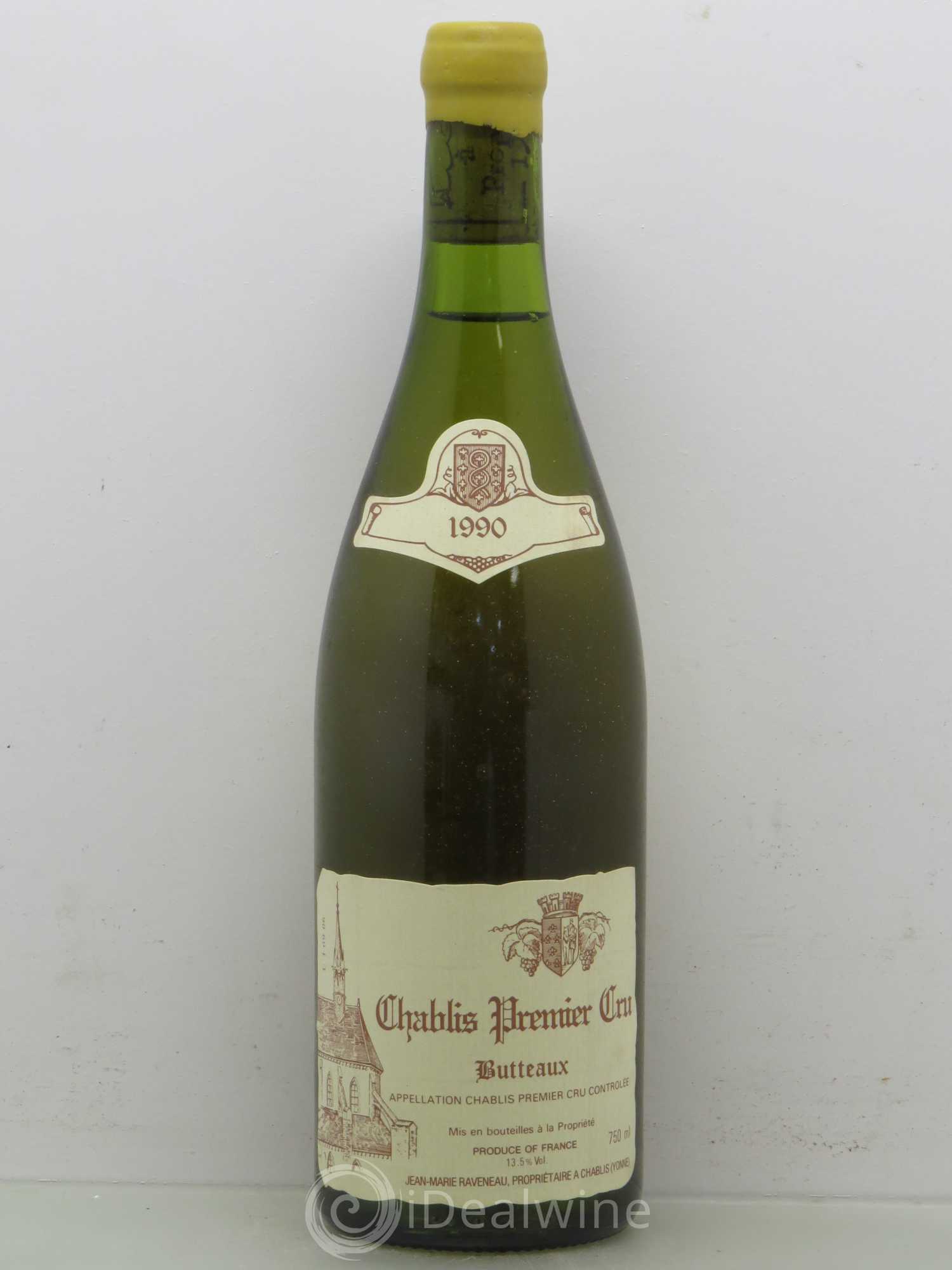 Chablis 1er Cru Butteaux Raveneau (Domaine) 1990 - Lot de 1 bouteille - 0
