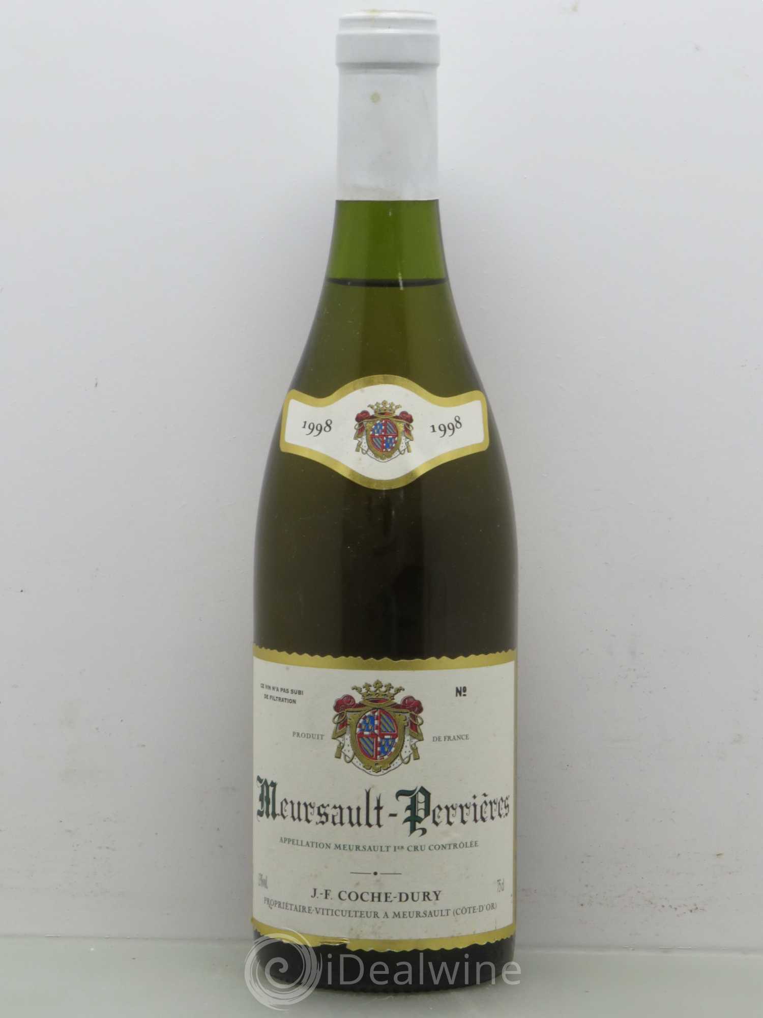 Meursault 1er Cru Perrières Coche Dury (Domaine) 1998 - Lot de 1 bouteille - 0