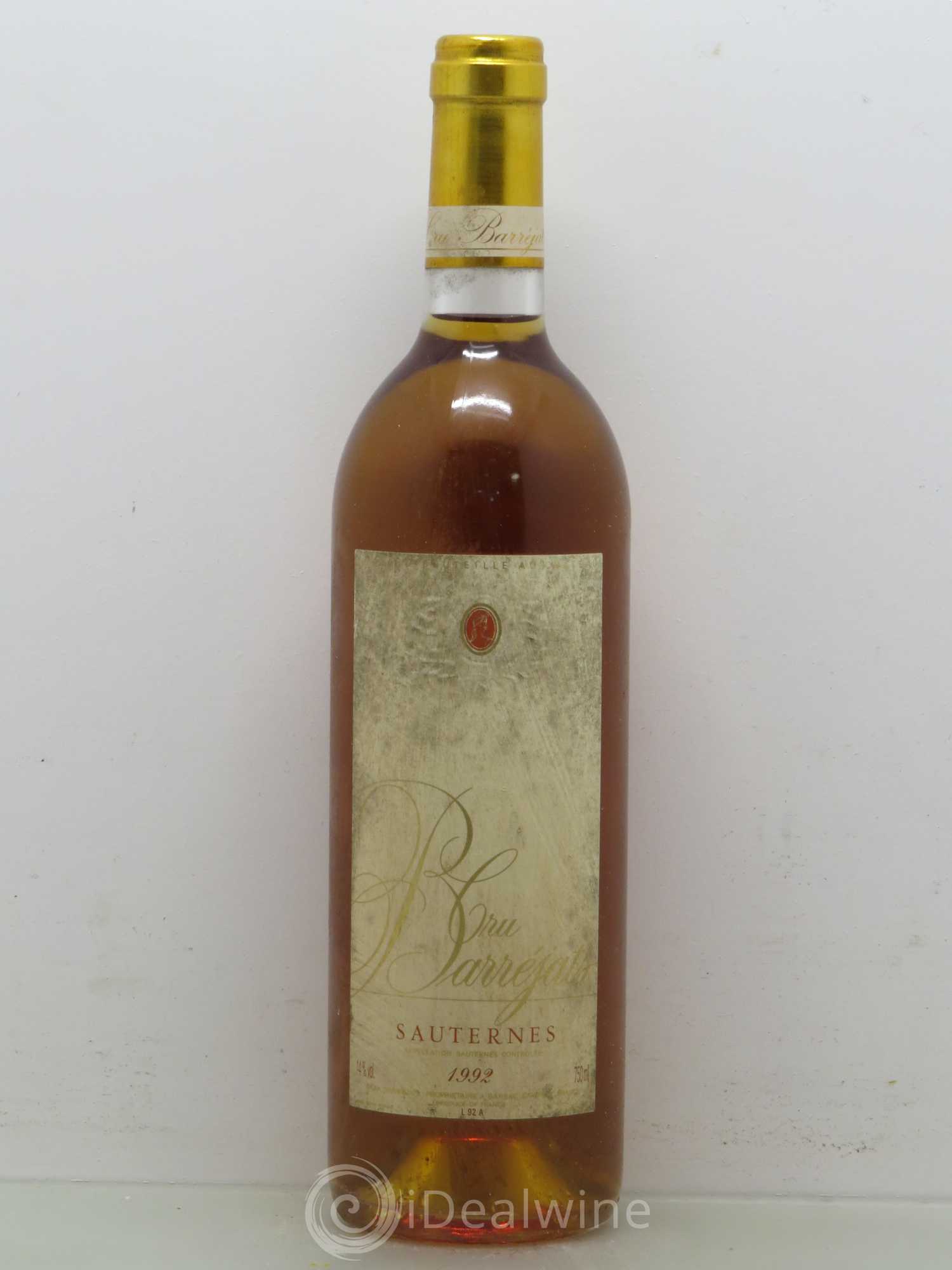 Divers Cru Barréjats (sans prix de réserve) 1992 - Posten von 1 Flasche - 0
