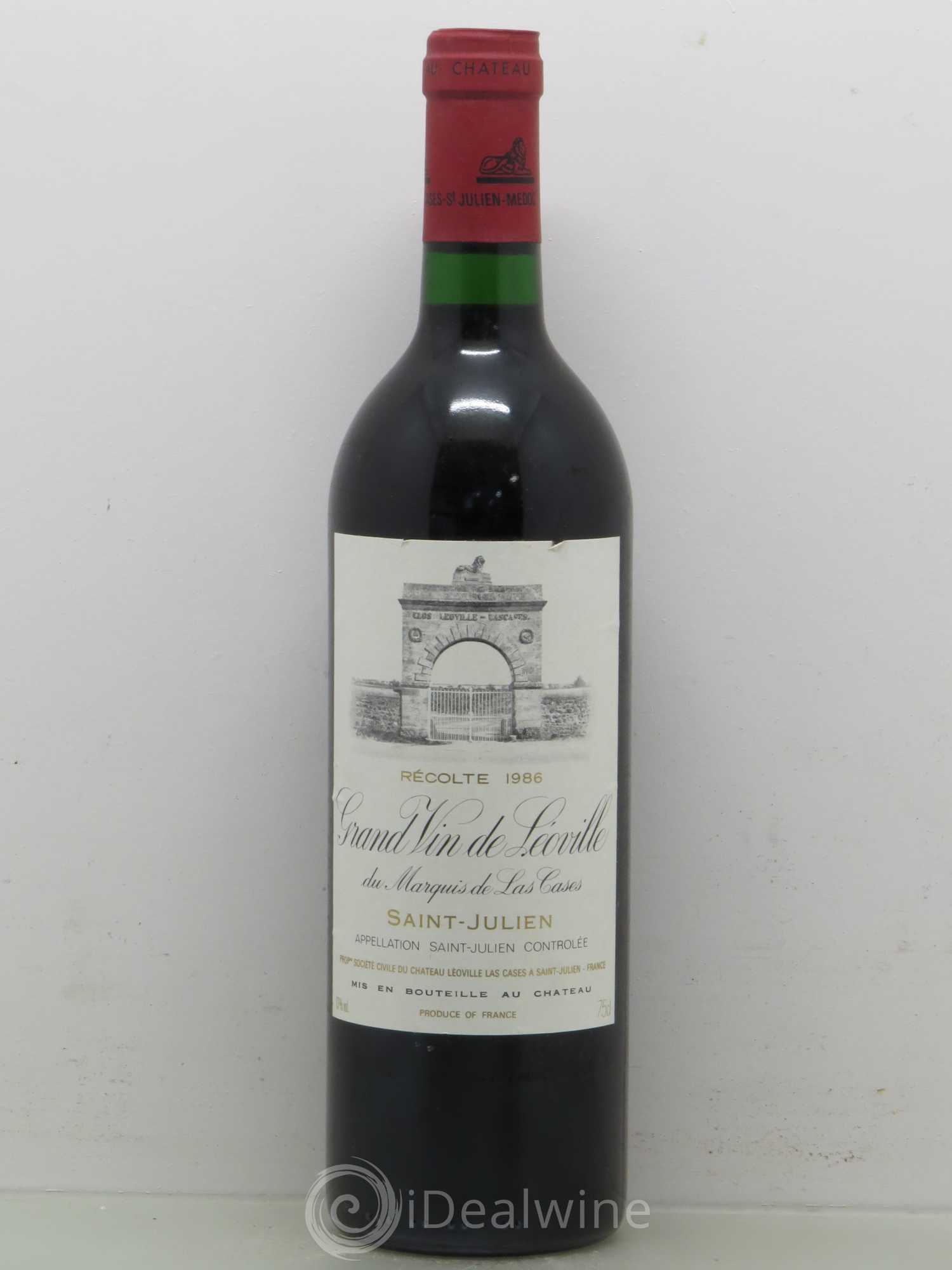 Château Léoville Las Cases 2ème Grand Cru Classé 1986 - Lot de 1 bouteille - 0