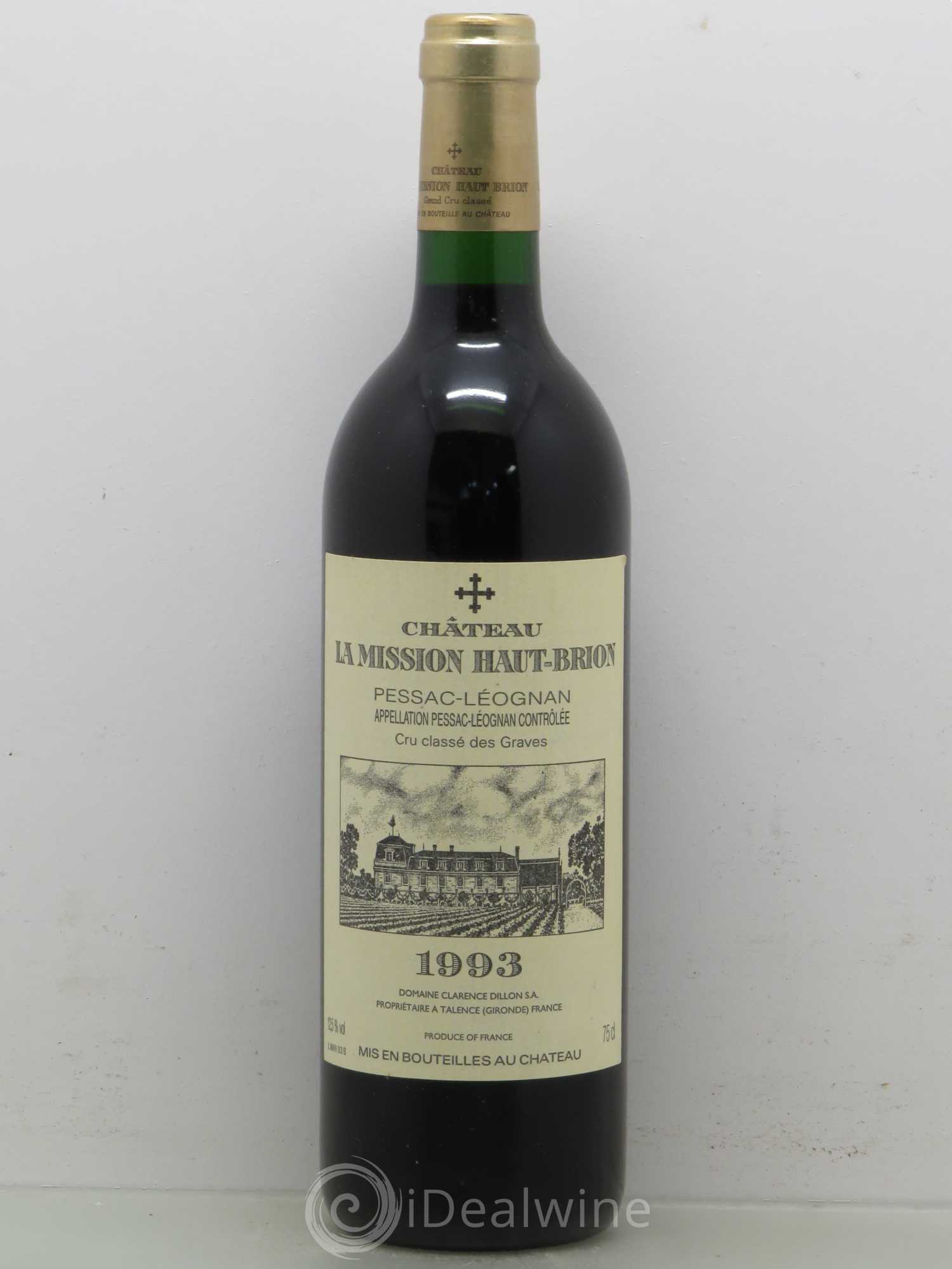 Château la Mission Haut-Brion Cru Classé de Graves 1993 - Lot de 1 bouteille - 0