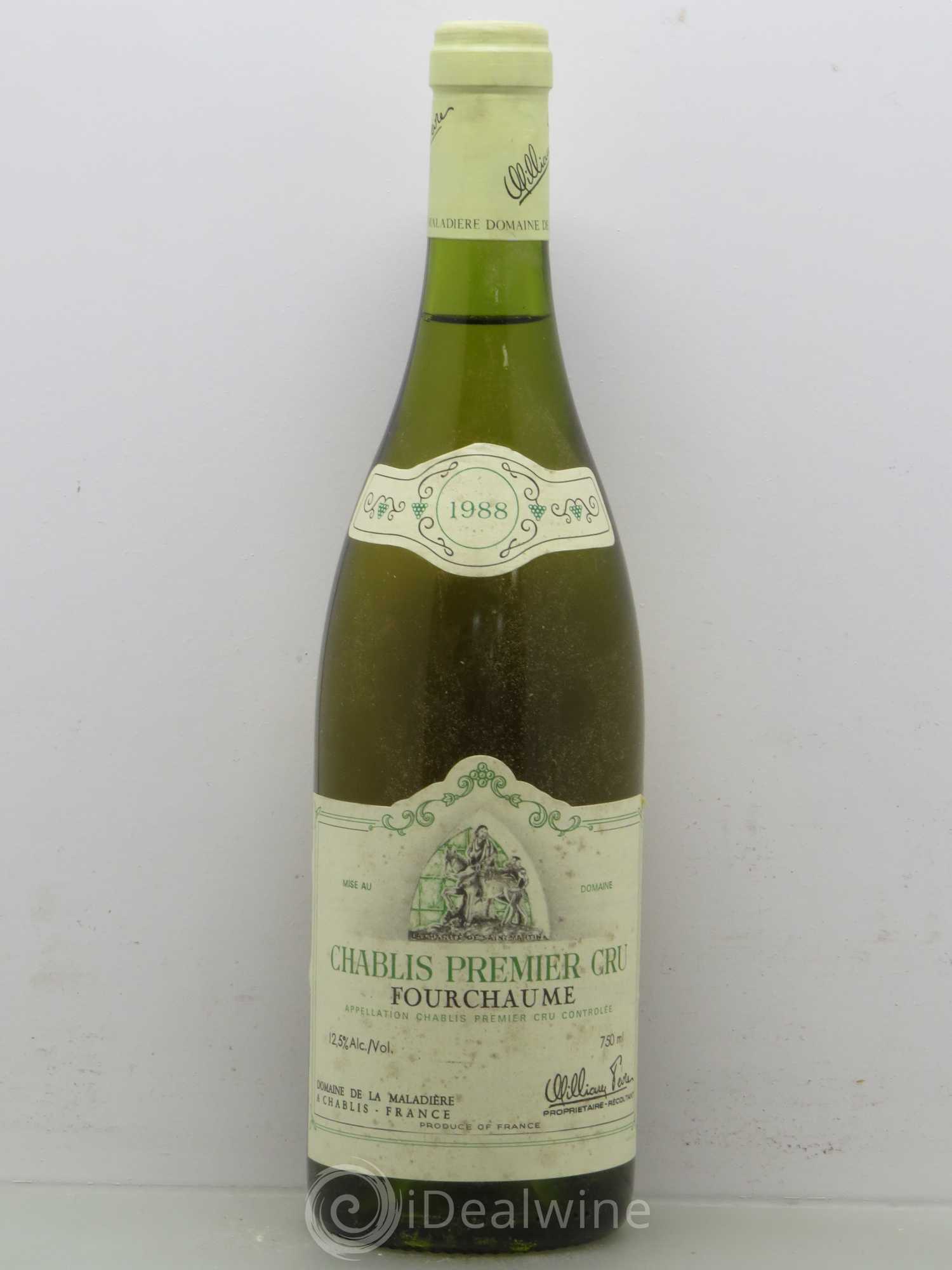 Chablis 1er Cru Fourchaume William Fèvre 1988 - Lot de 1 bouteille - 0