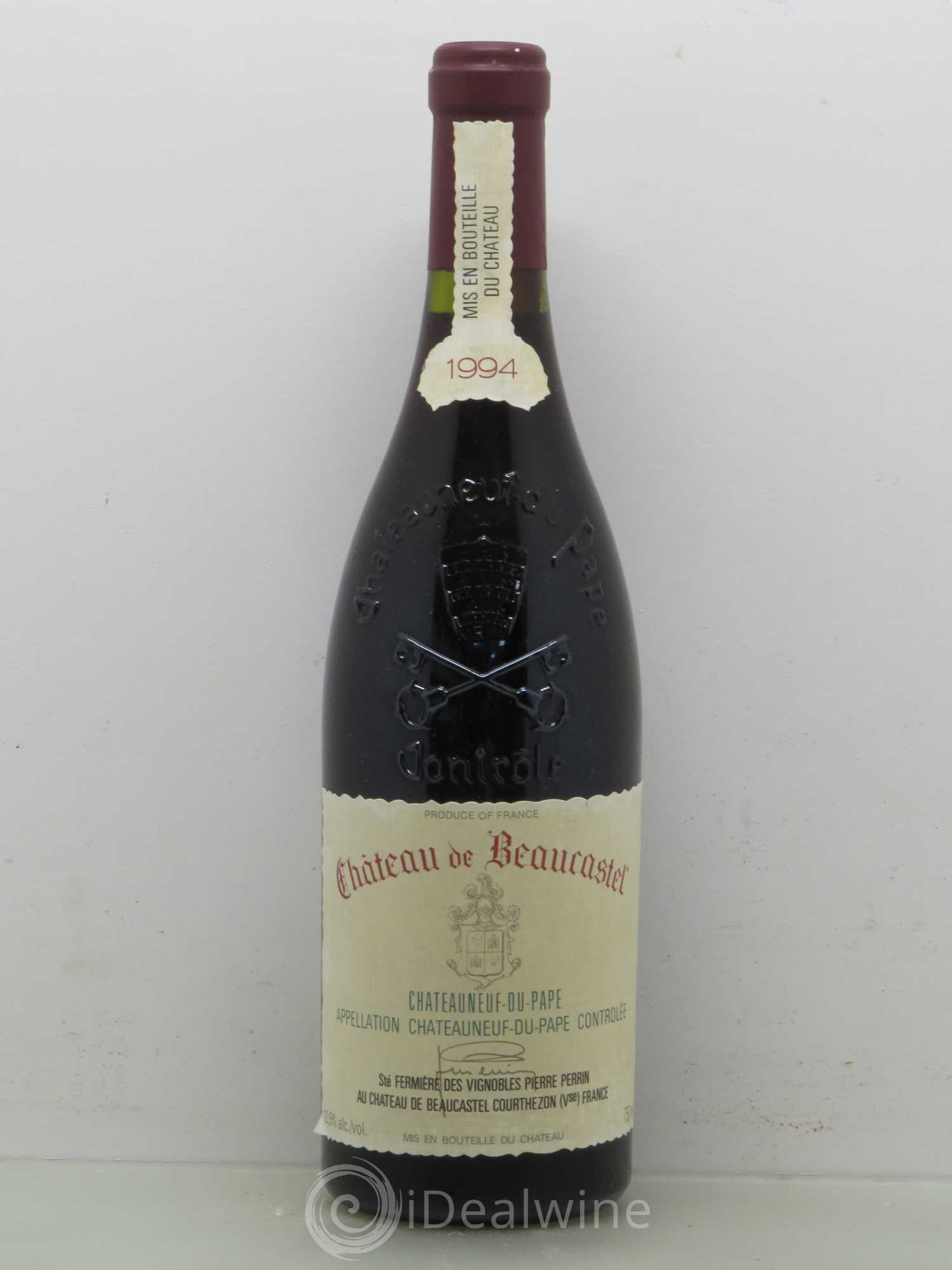 Châteauneuf-du-Pape Château de Beaucastel Famille Perrin 1994 - Lot de 1 bouteille - 0