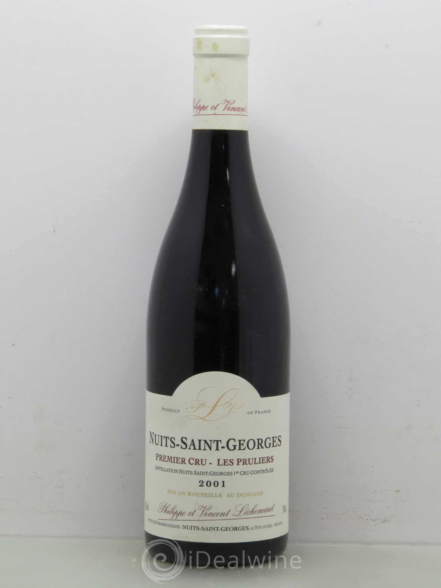Nuits-Saint-Georges 1er Cru Les Pruliers - Lécheneaux 2001 - Posten von 1 Flasche - 0