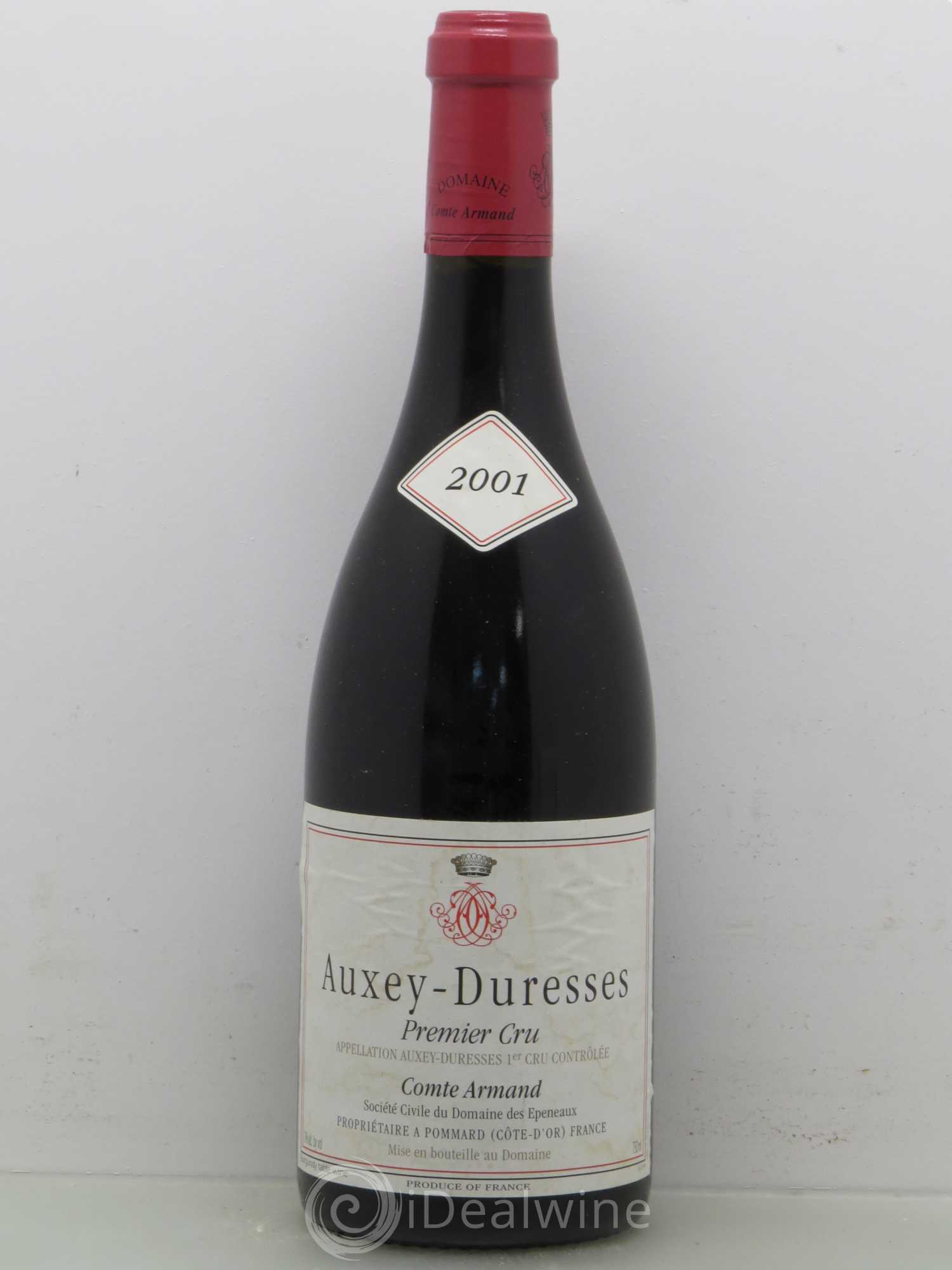 Auxey-Duresses 1er Cru Comte Armand 2001 - Lot de 1 bouteille - 0